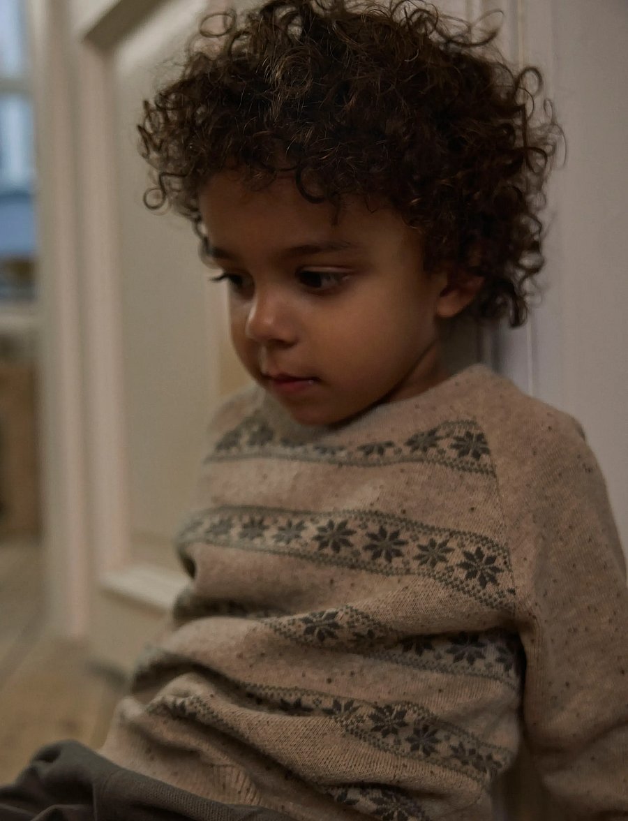 Lil'Atelier - NMNGALTO ROB LS KNIT LIL - stickade tröjor - oxford tan - 3