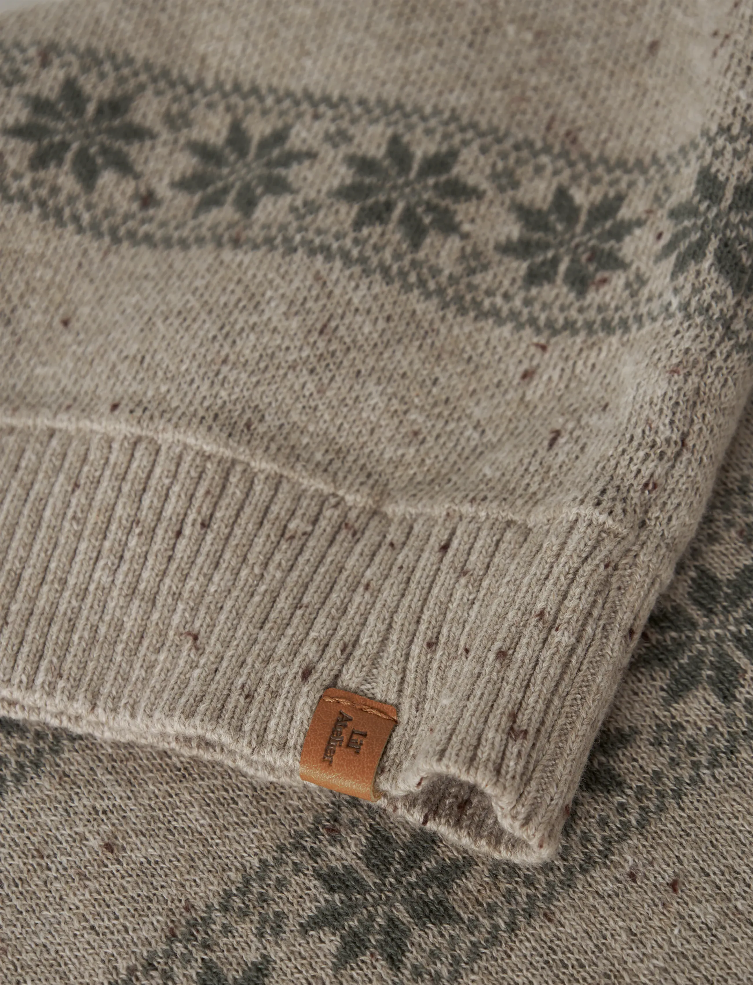 Lil'Atelier - NMNGALTO ROB LS KNIT LIL - stickade tröjor - oxford tan - 4