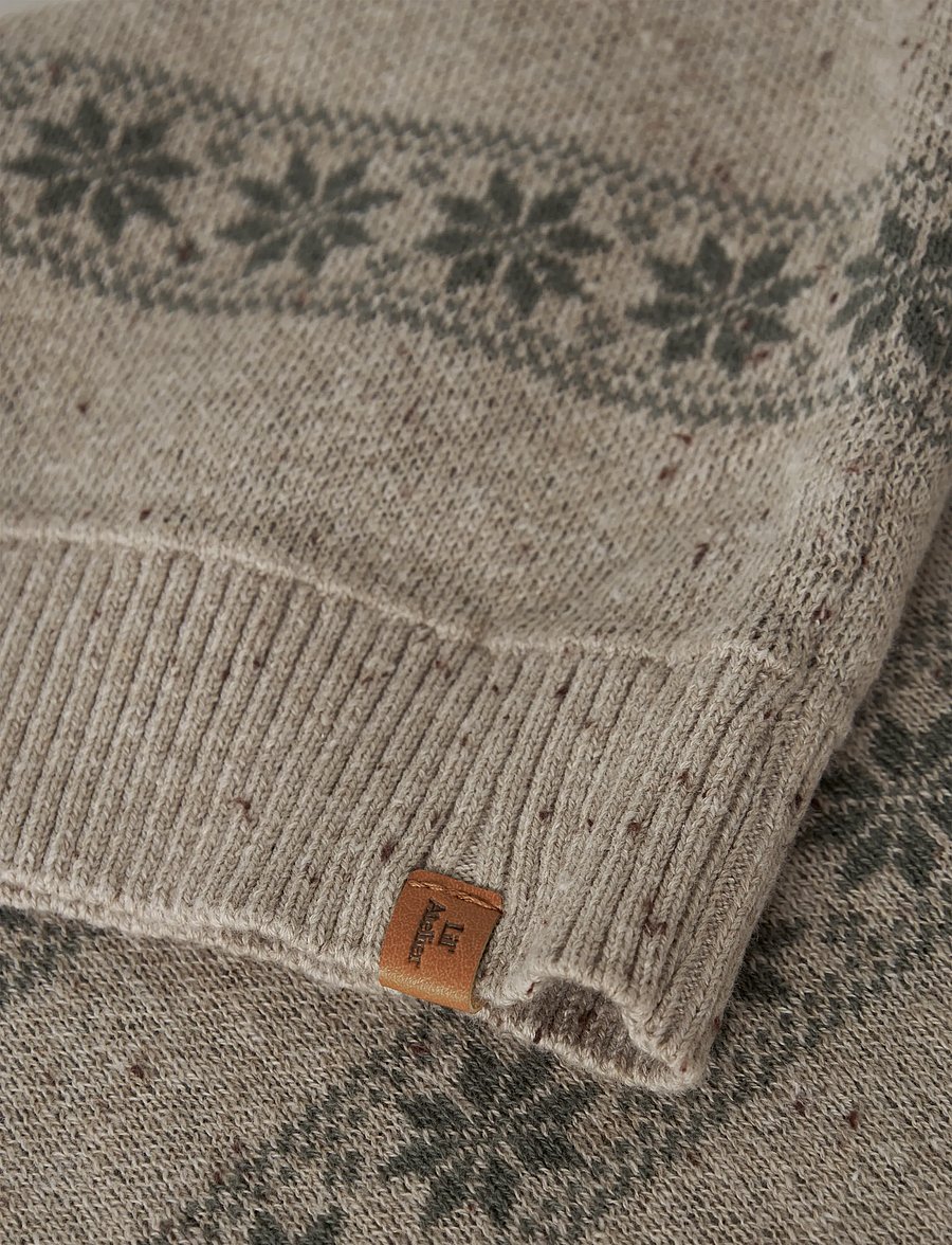 Lil'Atelier - NMNGALTO ROB LS KNIT LIL - stickade tröjor - oxford tan - 4