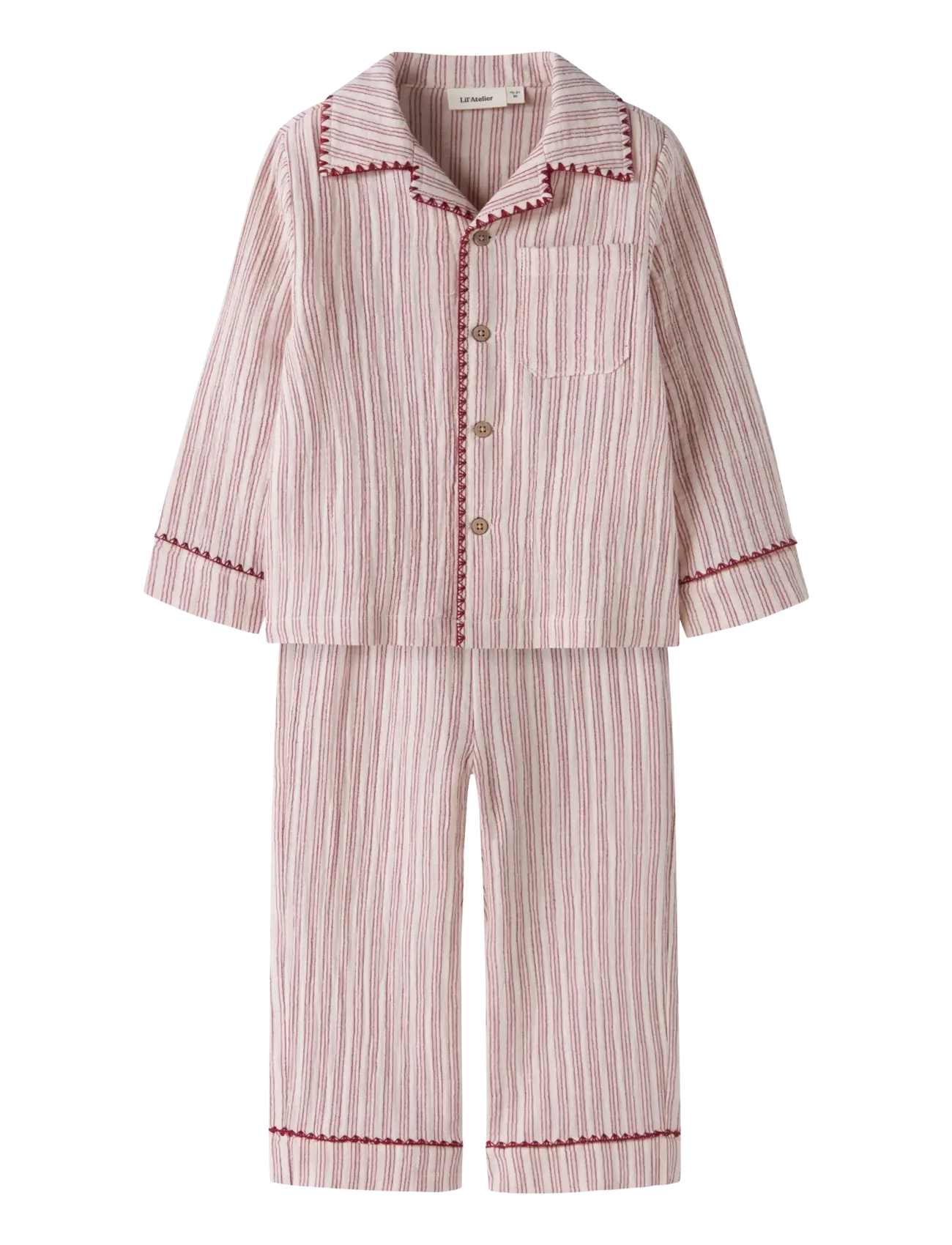 Lil'Atelier NMNSAGE NUN PYJAMAS SET LIL - Riided - TURTLEDOVE / pink/rose