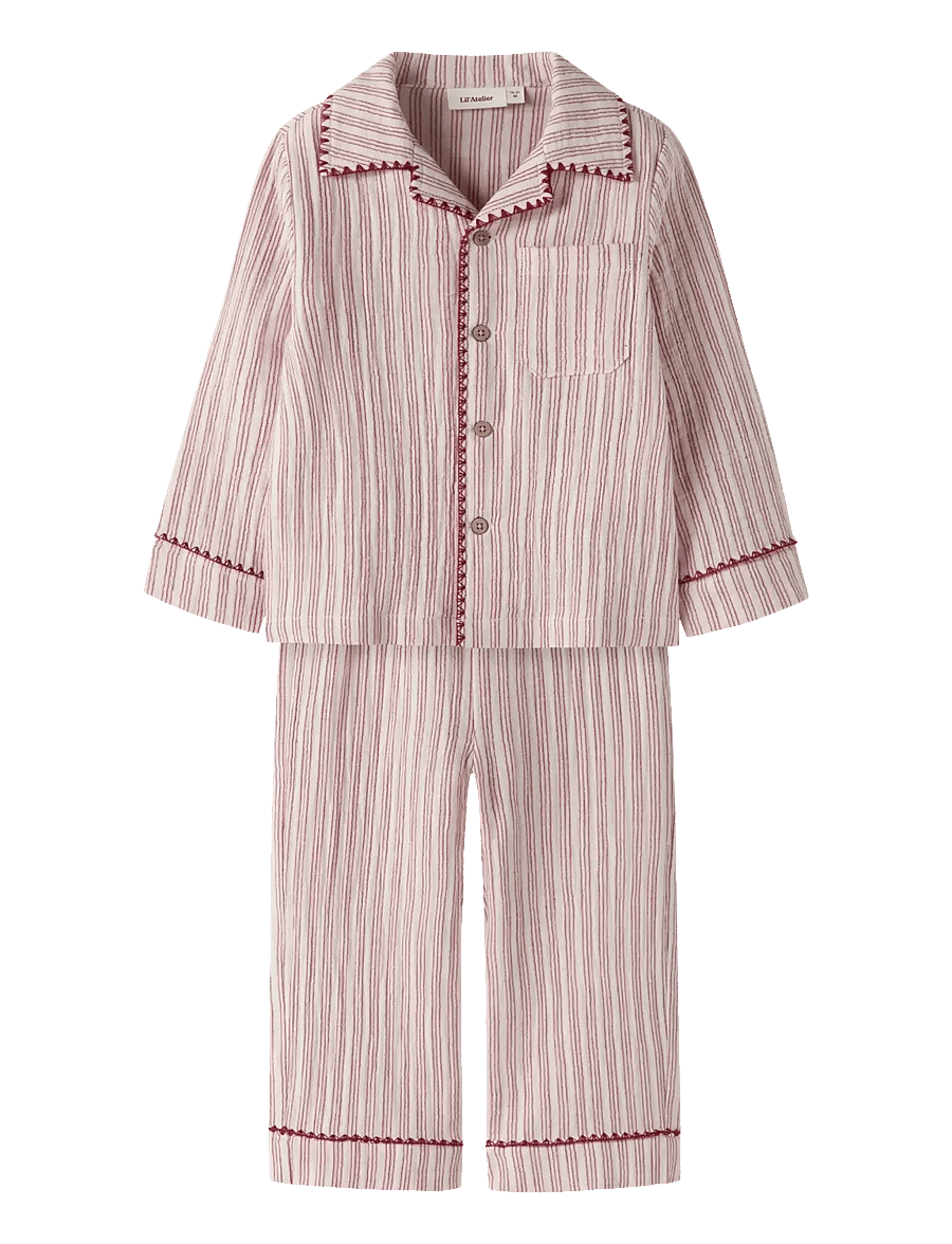 Lil'Atelier - NMNSAGE NUN PYJAMAS SET LIL - komplektid - turtledove - 0