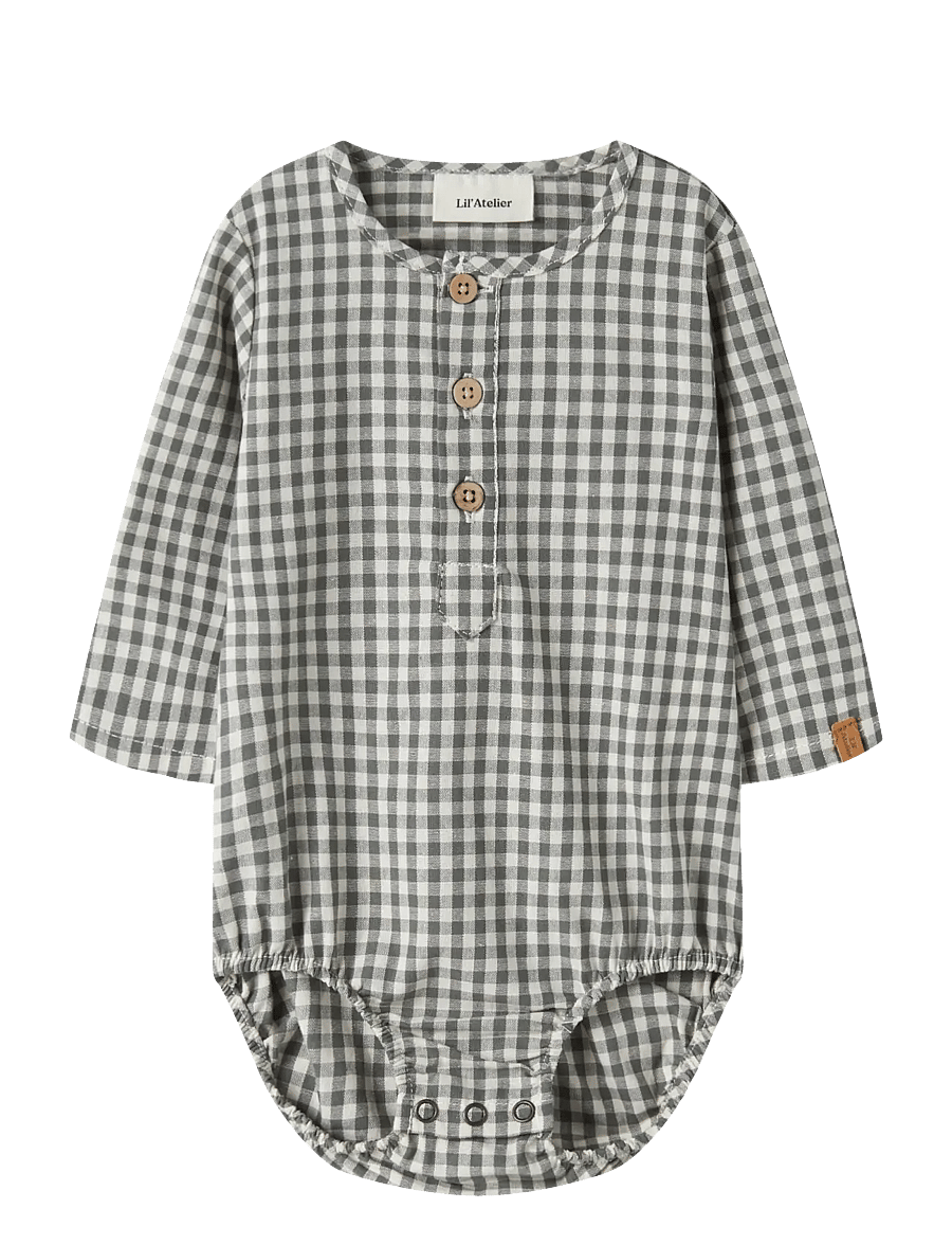 Lil'Atelier - NBMROANNE LS BODY SHIRT LIL - pikkade varrukatega bodid - mulled basil - 0