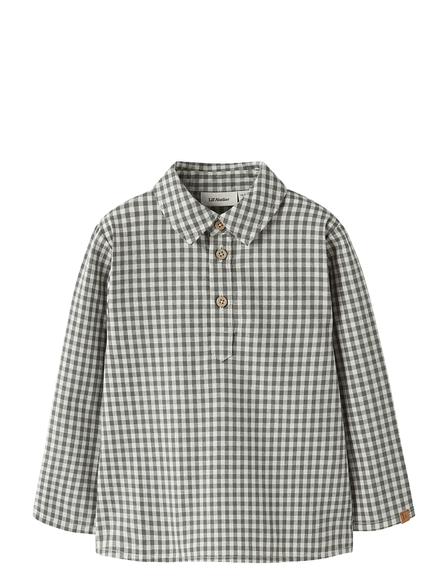 Lil'Atelier - NMMROANNE LS LOOSE SHIRT LIL - pikkade varrukatega särgid - mulled basil - 0