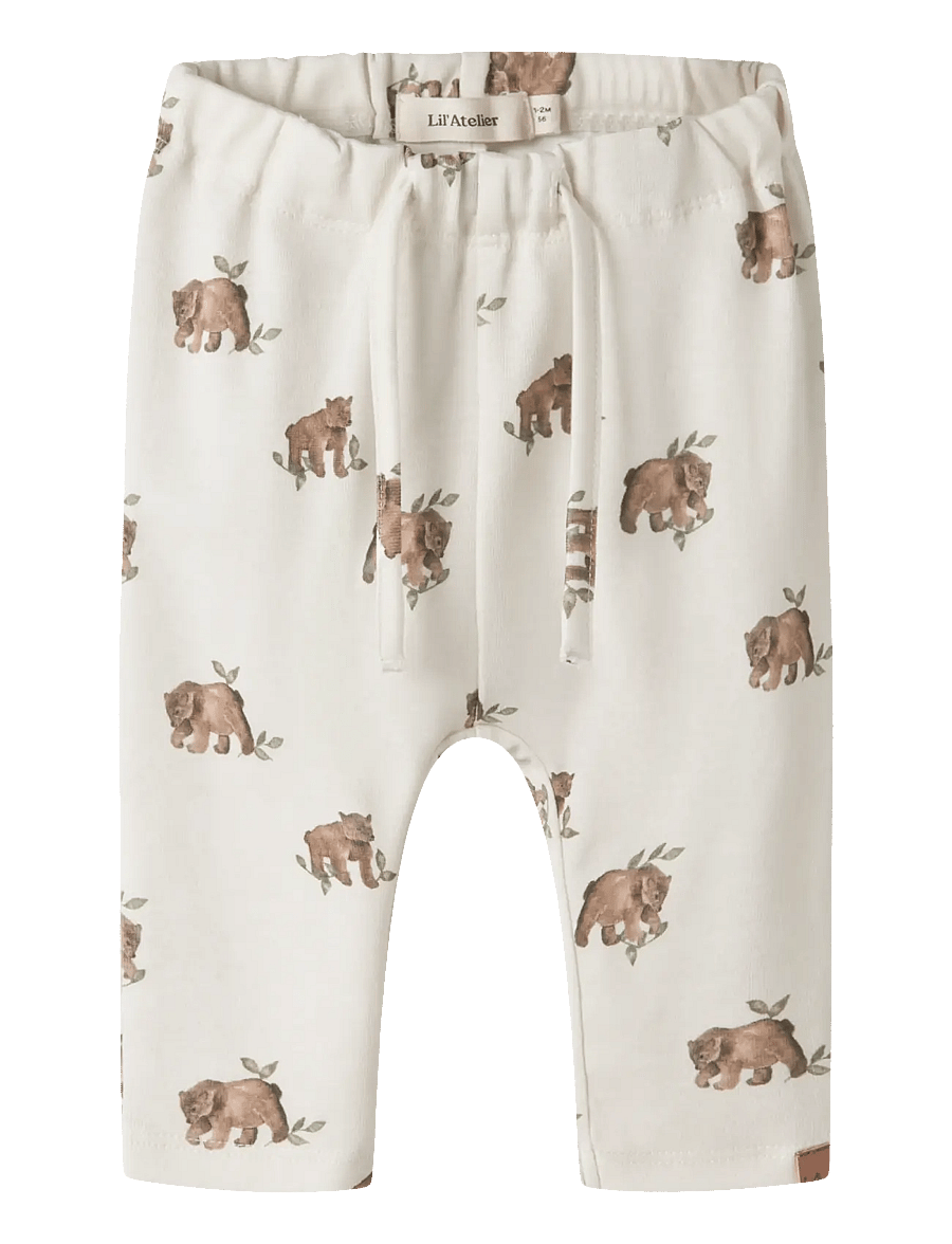 Lil'Atelier - NBMLAYO GAN LOOSE PANT LIL - turtledove - 0