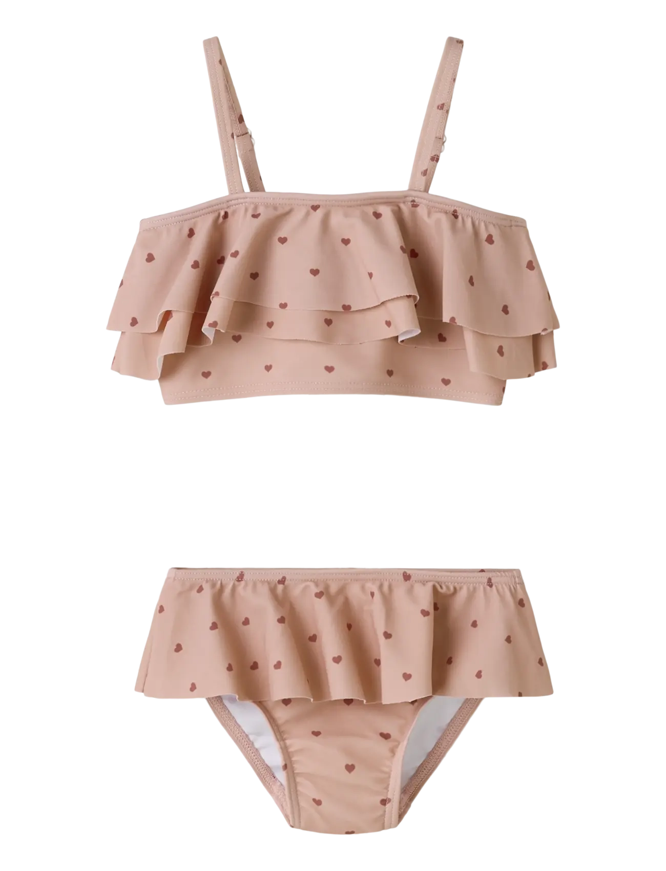Lil'Atelier Nmfhelga Hir Swim Set Lil, 98, Bademode, Rosa - Bikinis, Kinder