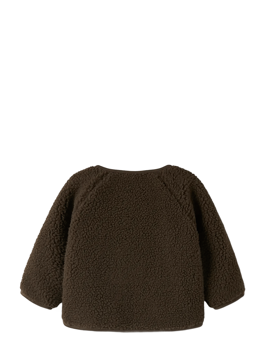 Lil'Atelier - NBNNALO BIA LOOSE SHERPA JACKET LIL - fleecejacken - dark earth - 1