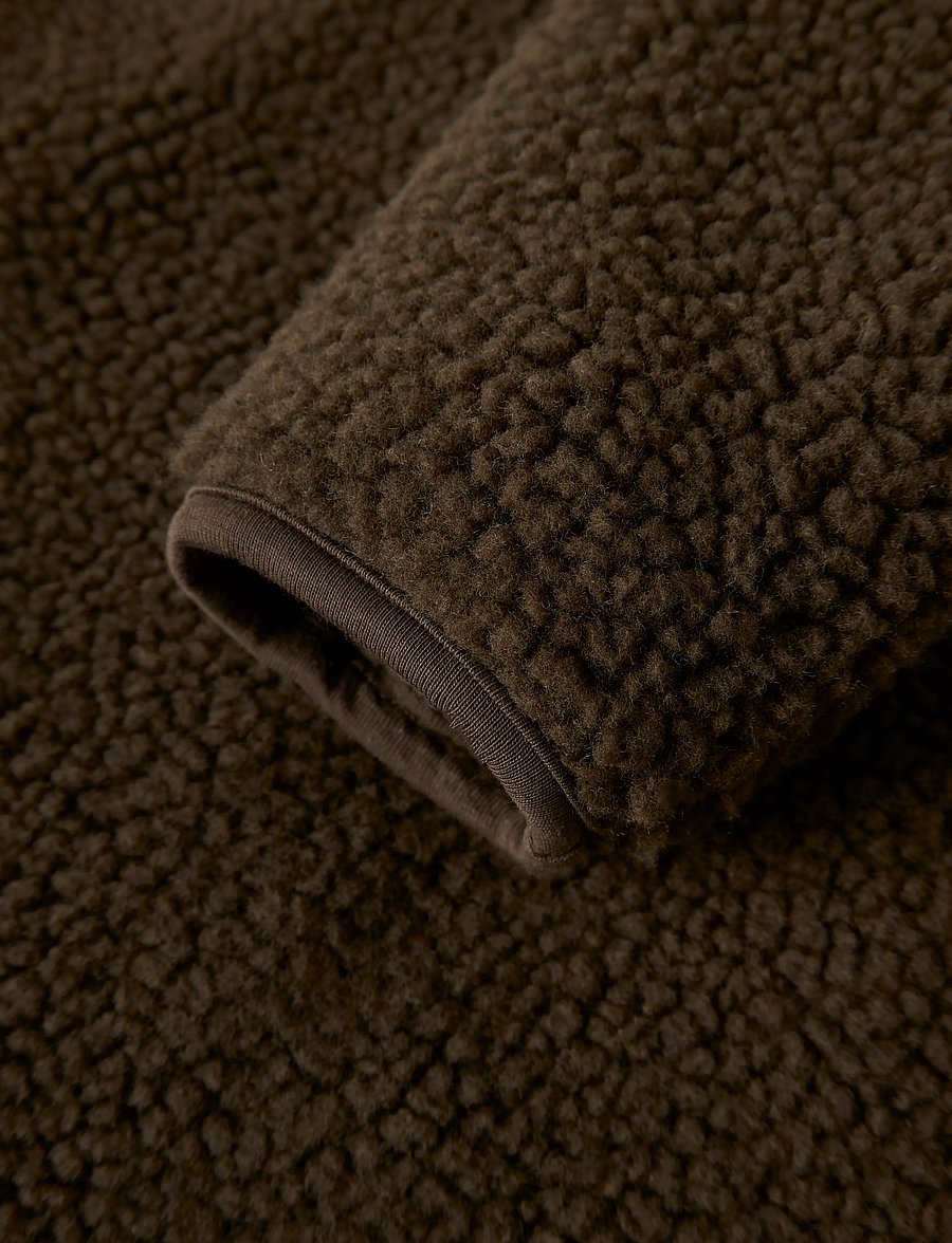 Lil'Atelier - NBNNALO BIA LOOSE SHERPA JACKET LIL - fleecejacken - dark earth - 2