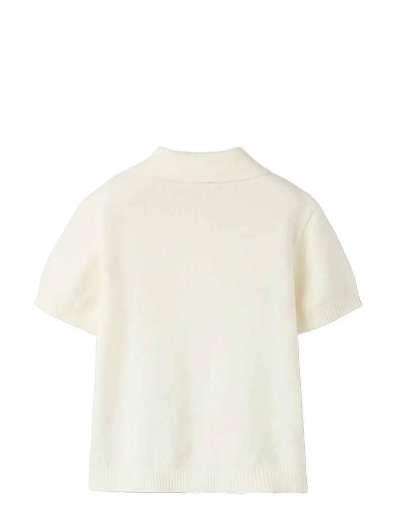 Lil'Atelier - NMMHITOS LOOSE SS POLO KNIT LIL - lühikeste varrukatega polod - coconut milk - 1