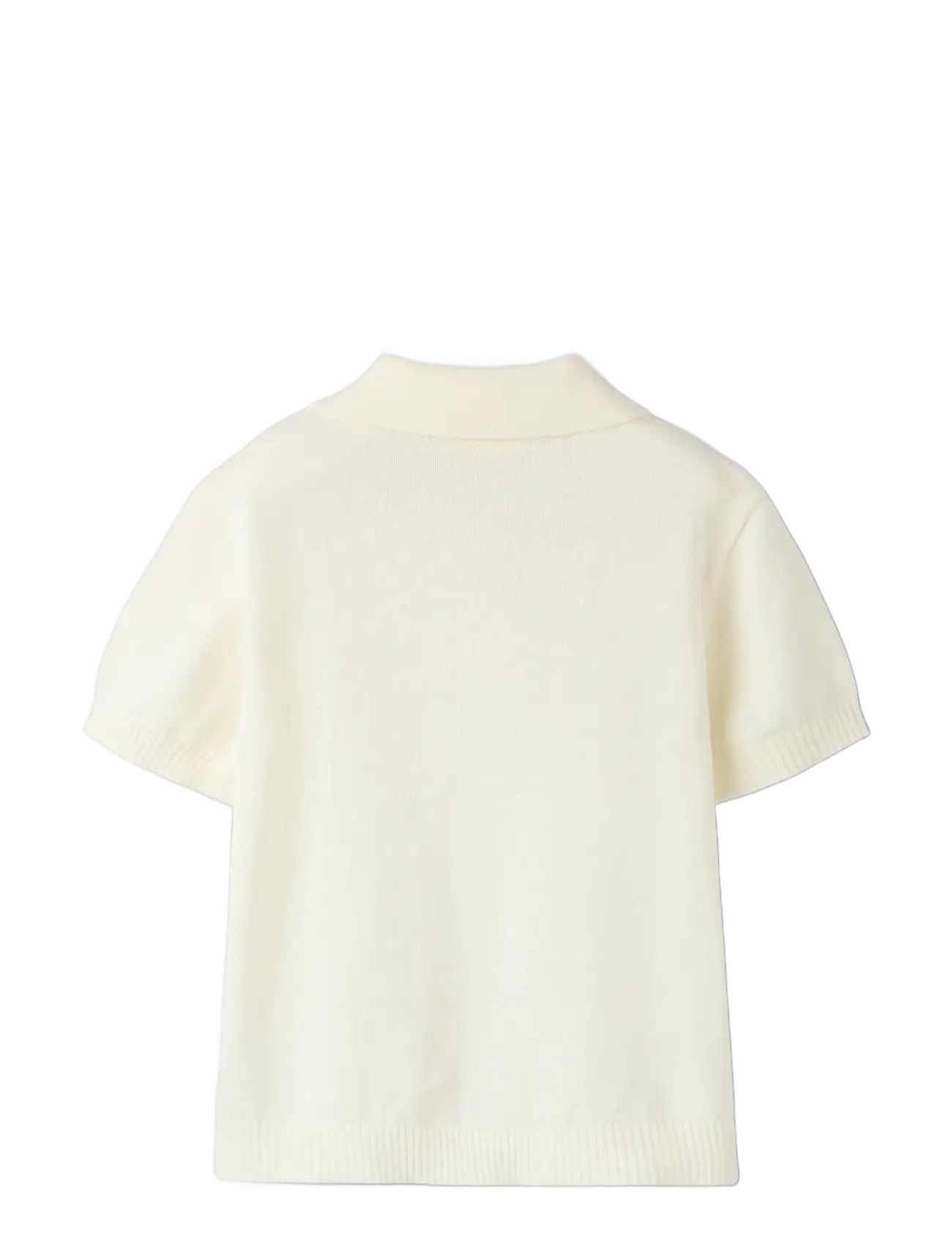 Lil'Atelier - NMMHITOS LOOSE SS POLO KNIT LIL - kurzärmelig - coconut milk - 1