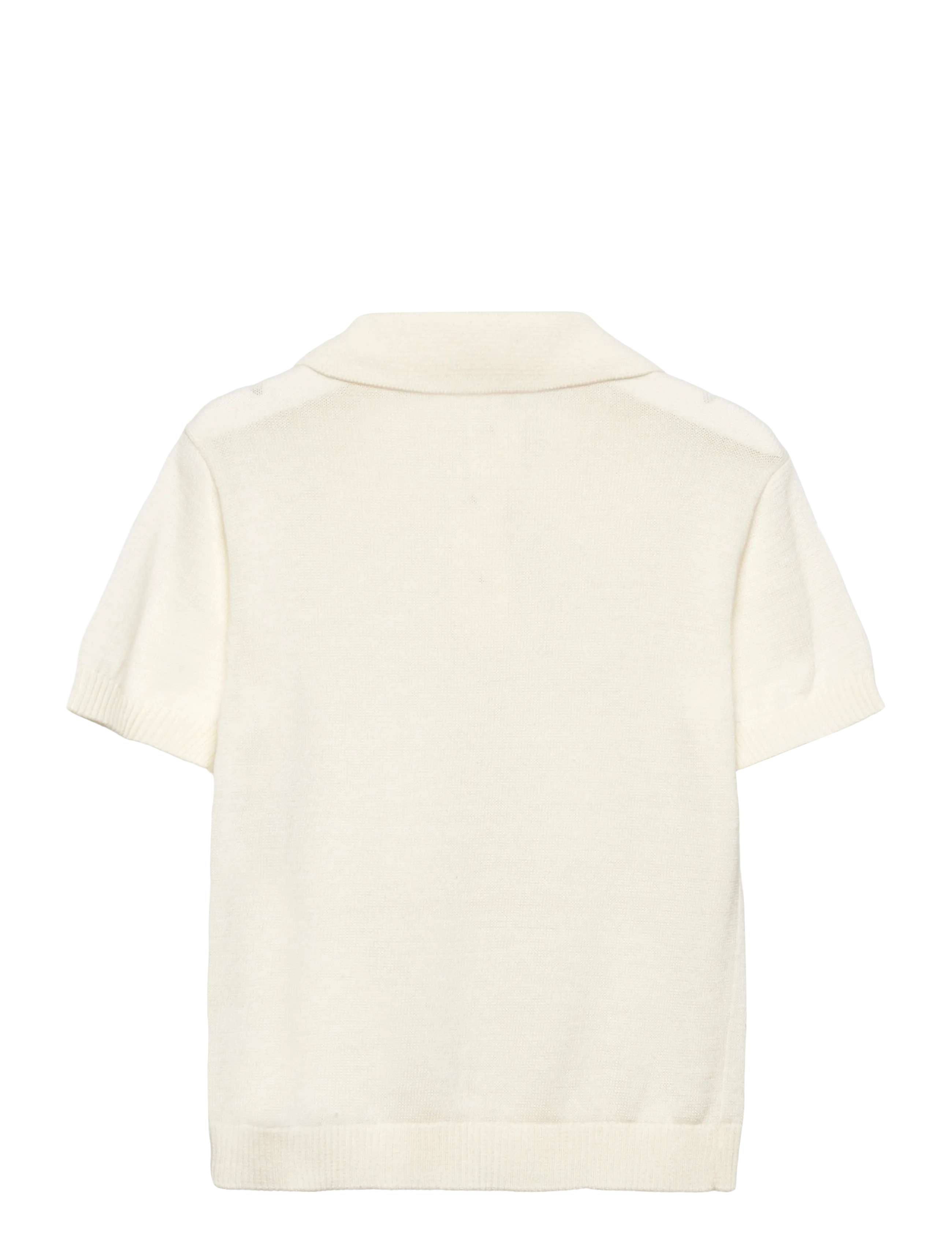 Lil'Atelier - NMMHITOS LOOSE SS POLO KNIT LIL - poloshirts - coconut milk - 1