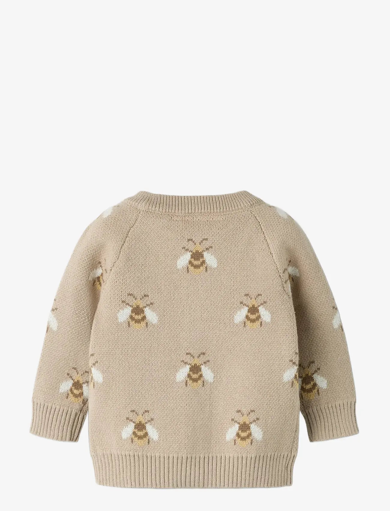 Lil'Atelier - NBNLAMOE LS KNIT CARD LIL - cardigans - oxford tan - 1