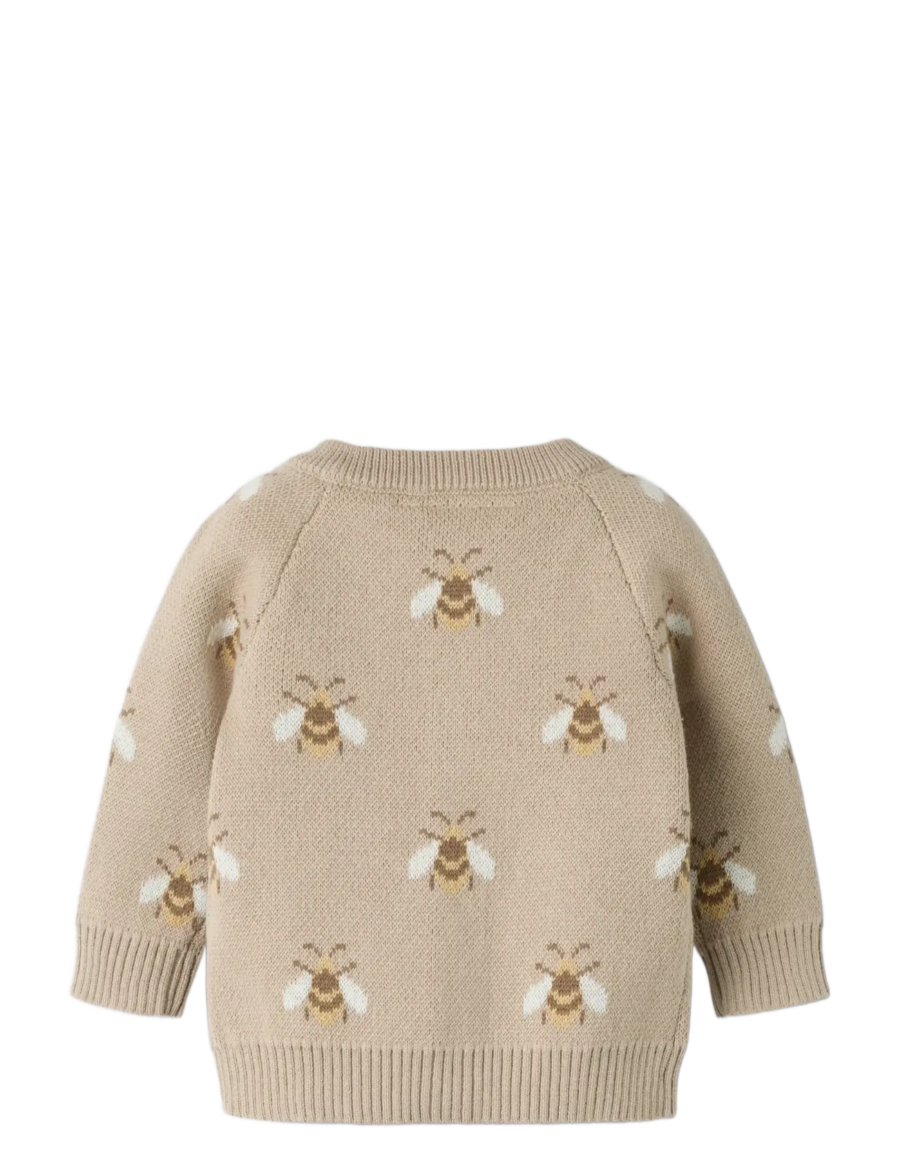 Lil'Atelier - NBNLAMOE LS KNIT CARD LIL - cardigans - oxford tan - 1