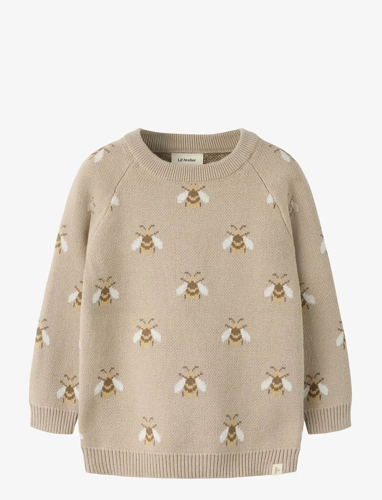 Lil'Atelier - NMNLAMOE LS KNIT LIL - trøjer - oxford tan - 0