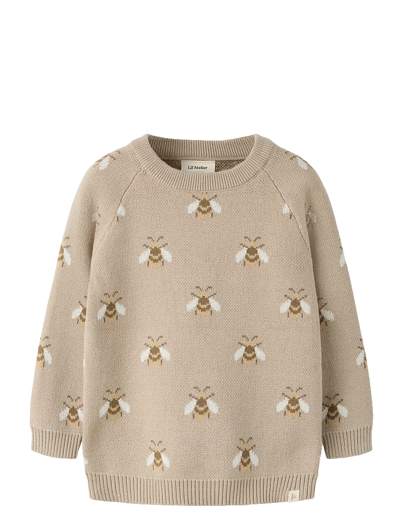 Lil'Atelier - NMNLAMOE LS KNIT LIL - pullover - oxford tan - 0