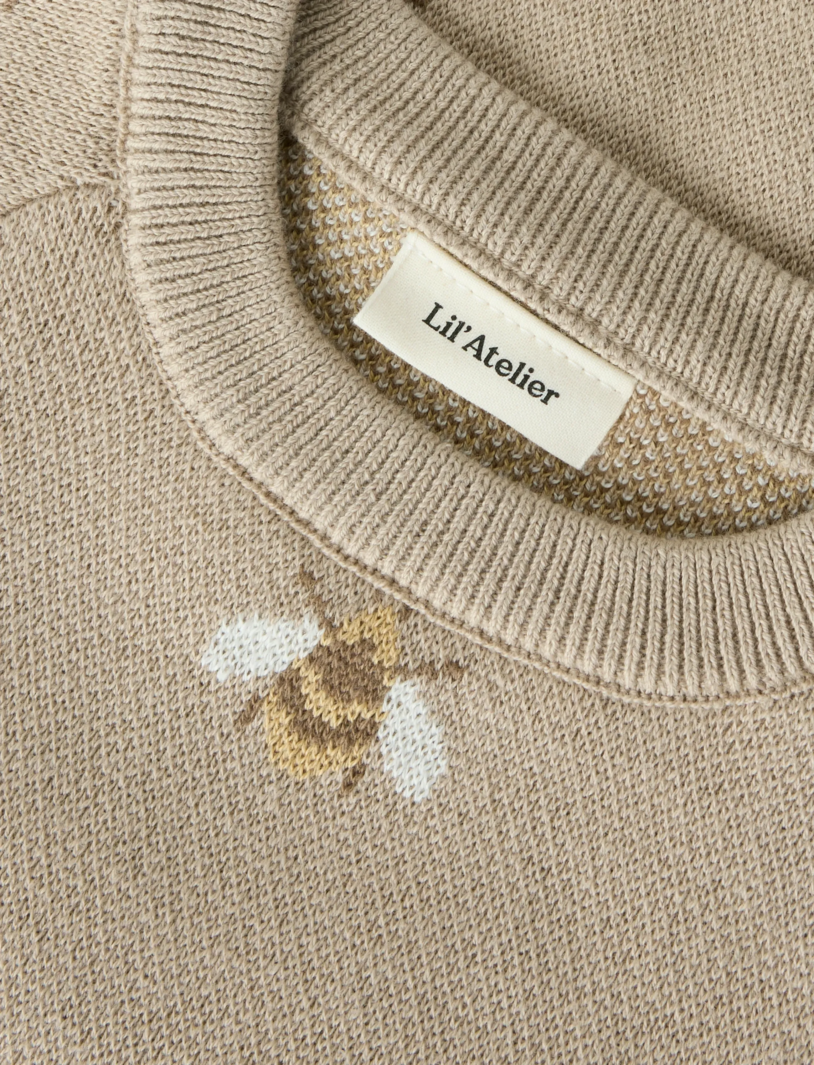 Lil'Atelier - NMNLAMOE LS KNIT LIL - trøjer - oxford tan - 2