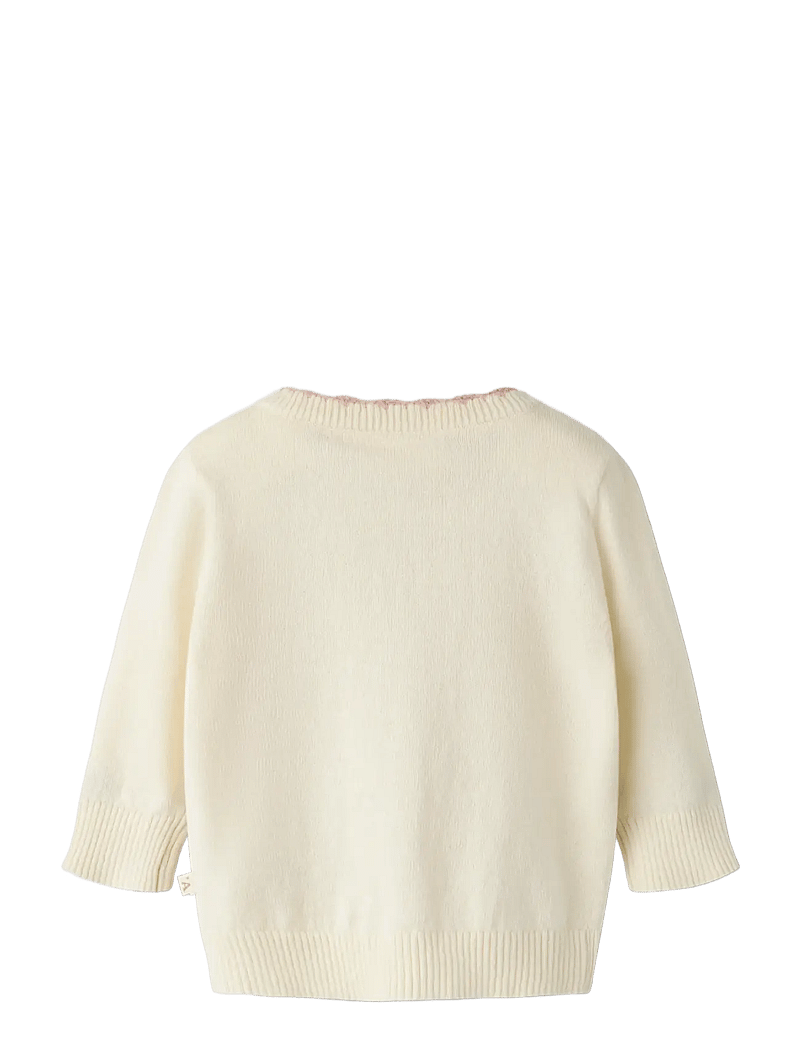 Lil'Atelier - NBFSARAN HIR LS KNIT CARD LIL - cardigans - turtledove - 1