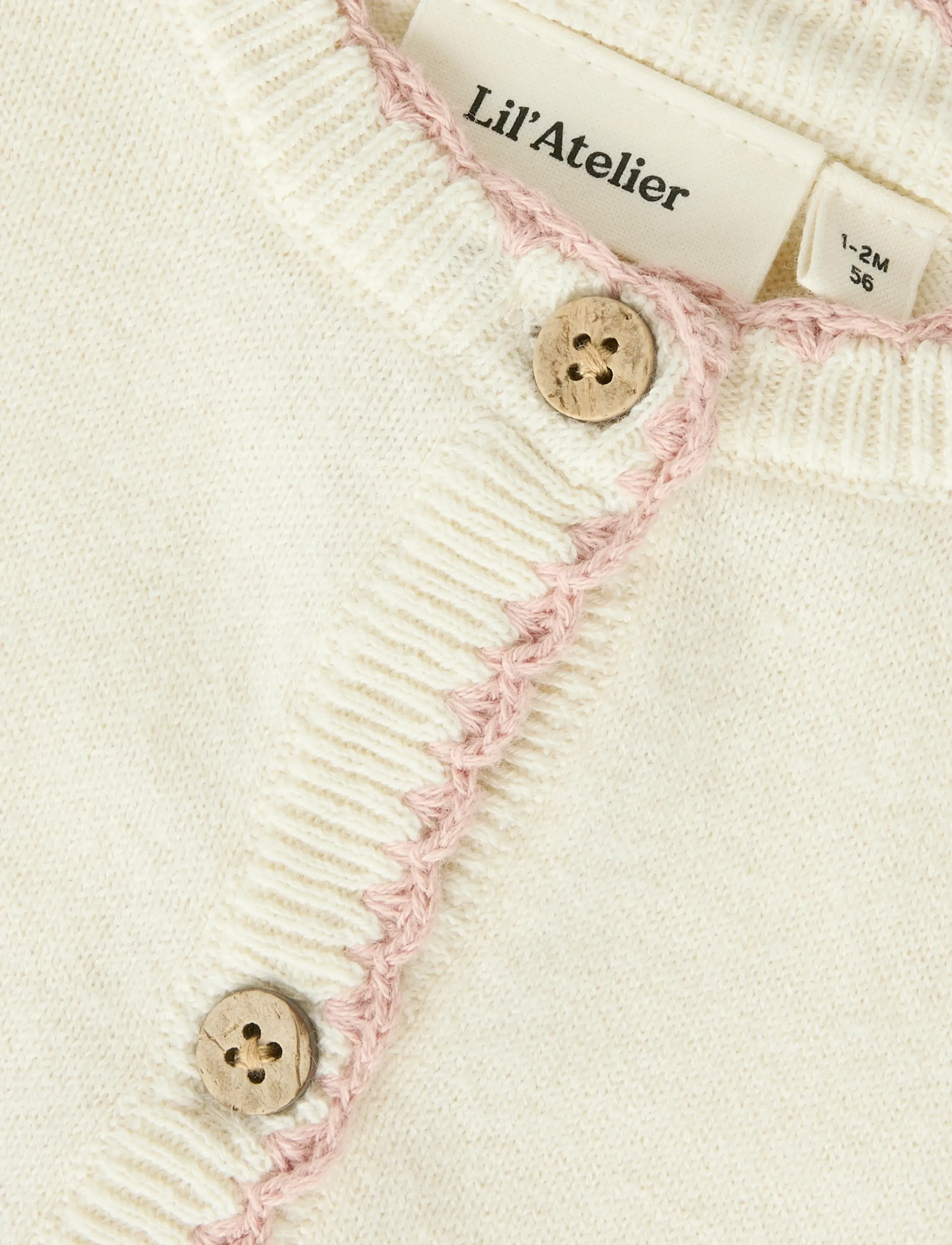 Lil'Atelier - NBFSARAN HIR LS KNIT CARD LIL - susegamieji megztiniai - turtledove - 2