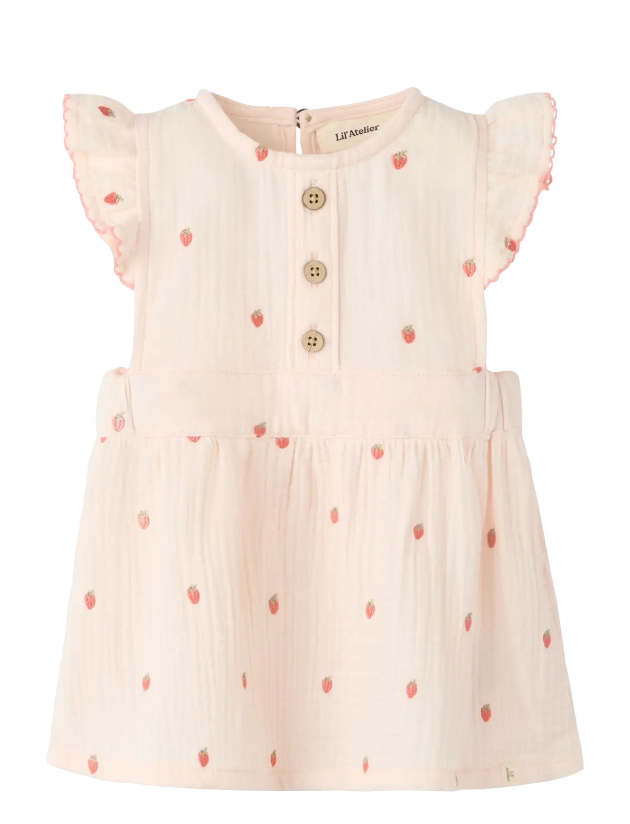 Lil'Atelier Nbfkamma Skirtall Lil, 68, Baby Dresses, Rosa - Short-sleeved Kinder