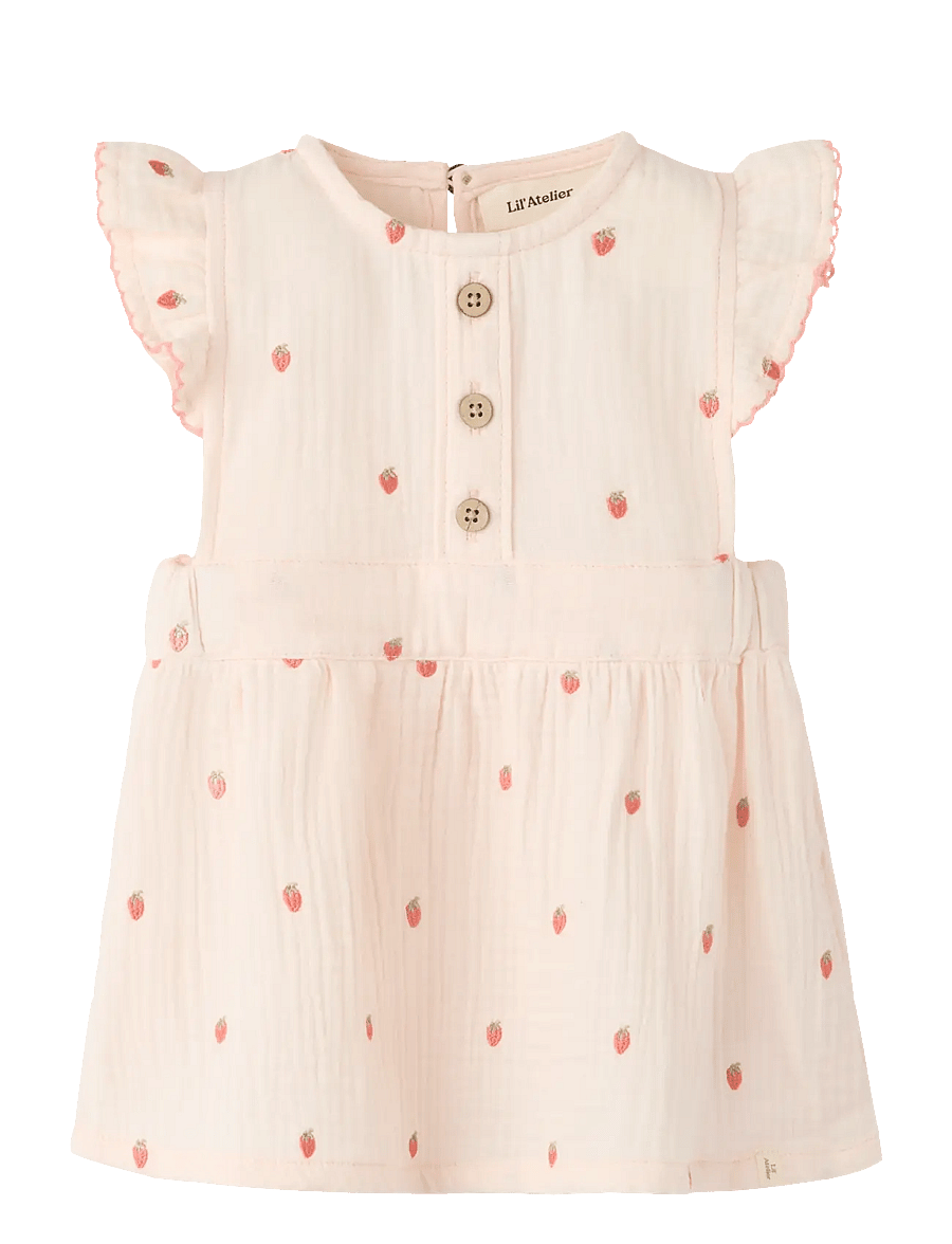 Lil'Atelier - NBFKAMMA SKIRTALL LIL - kortärmade babyklänningar - morganite - 0