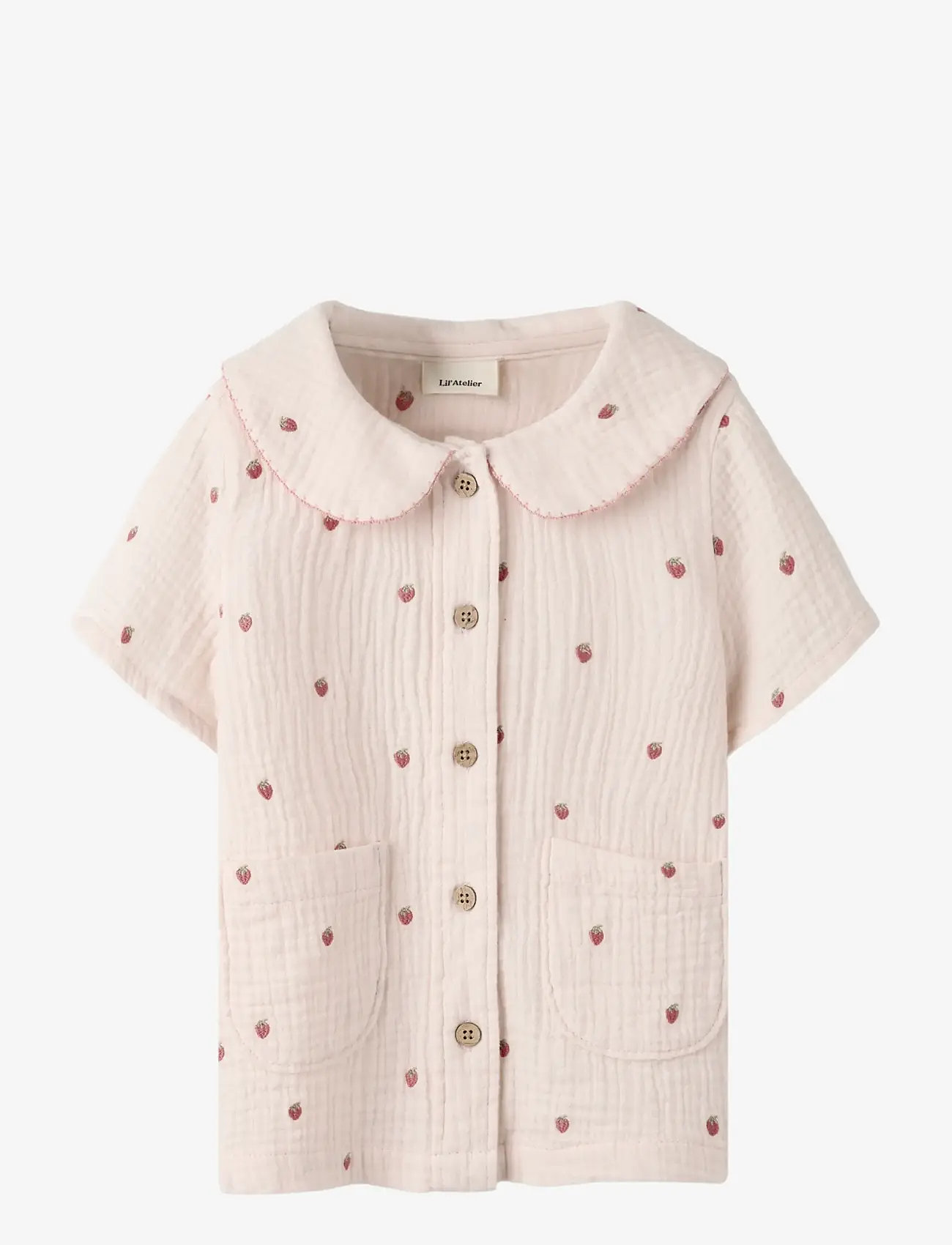 Lil'Atelier - NMFKAMMA SS LOOSE SHIRT LIL - kortærmede skjorter - morganite - 0
