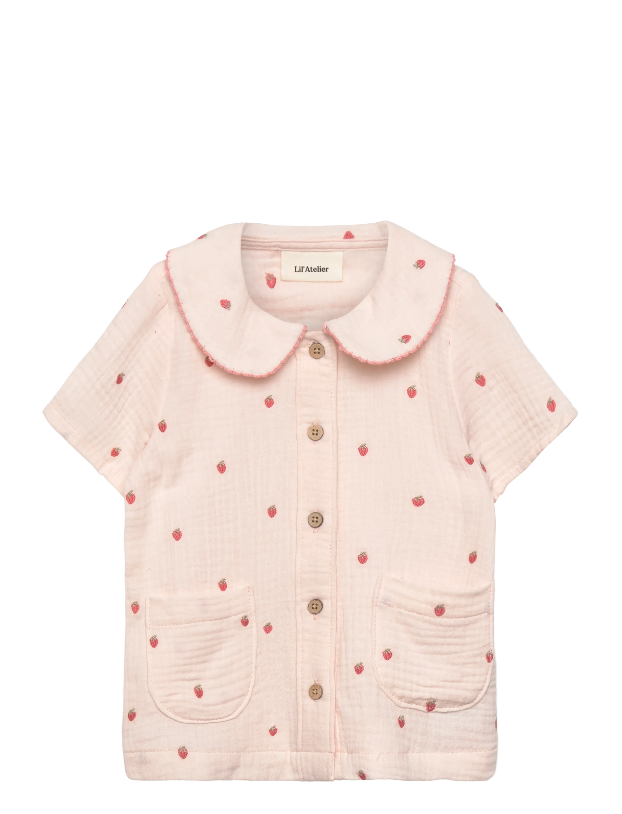 Lil'Atelier - NMFKAMMA SS LOOSE SHIRT LIL - lühikeste varrukatega särgid - morganite - 0