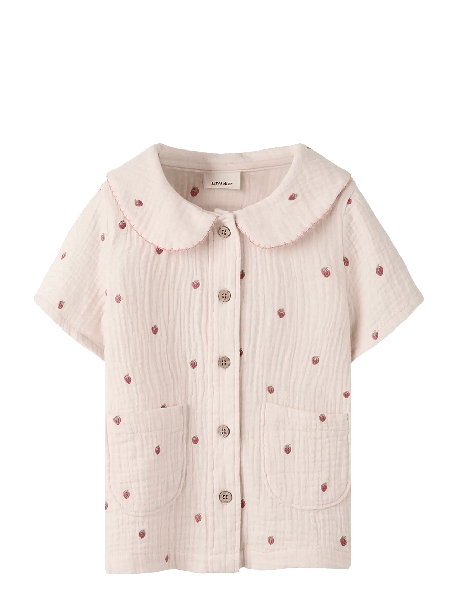 Lil'Atelier - NMFKAMMA SS LOOSE SHIRT LIL - kortærmede skjorter - morganite - 0