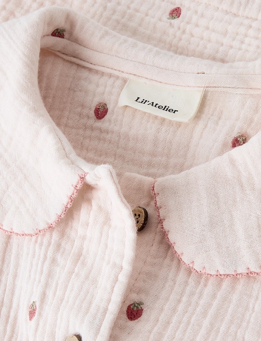 Lil'Atelier - NMFKAMMA SS LOOSE SHIRT LIL - kortærmede skjorter - morganite - 2