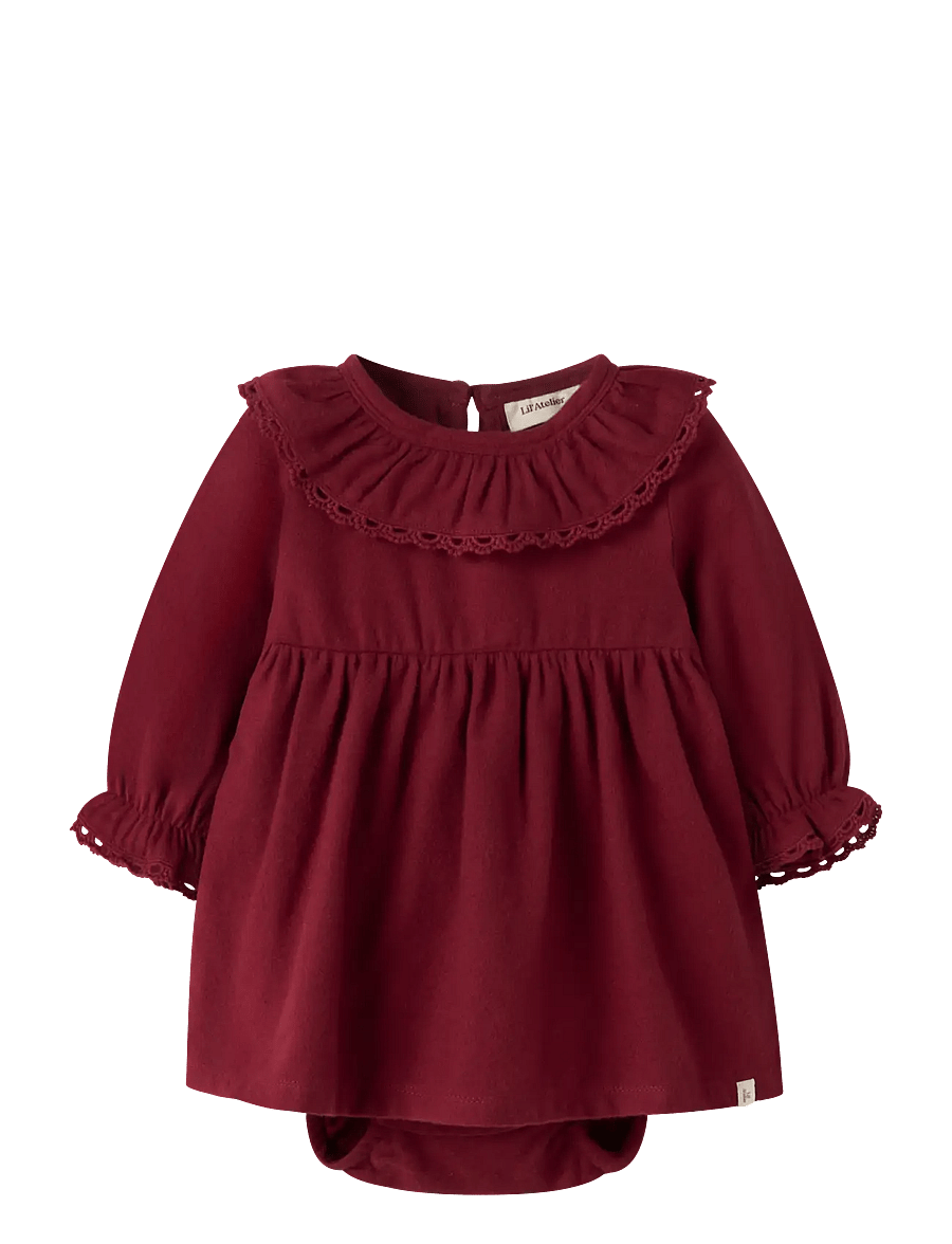 Lil'Atelier - NBFRENRIK LS LOOSE BODY DRESS LIL - långärmade bodies - biking red - 0