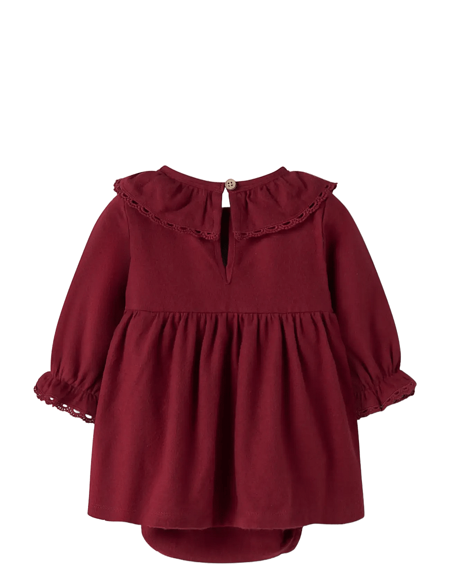 Lil'Atelier - NBFRENRIK LS LOOSE BODY DRESS LIL - långärmade bodies - biking red - 1