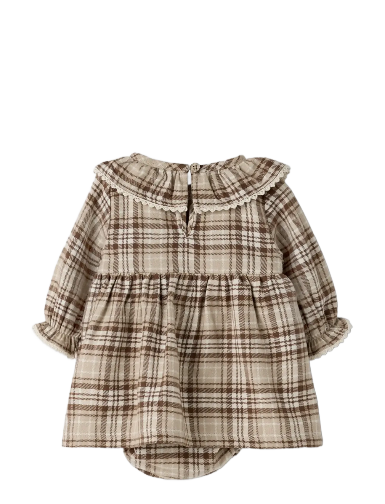 Lil'Atelier - NBFRENRIK LS LOOSE BODY DRESS LIL - långärmade bodies - white pepper - 1