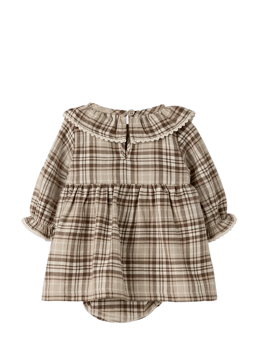 Lil'Atelier - NBFRENRIK LS LOOSE BODY DRESS LIL - långärmade bodies - white pepper - 1