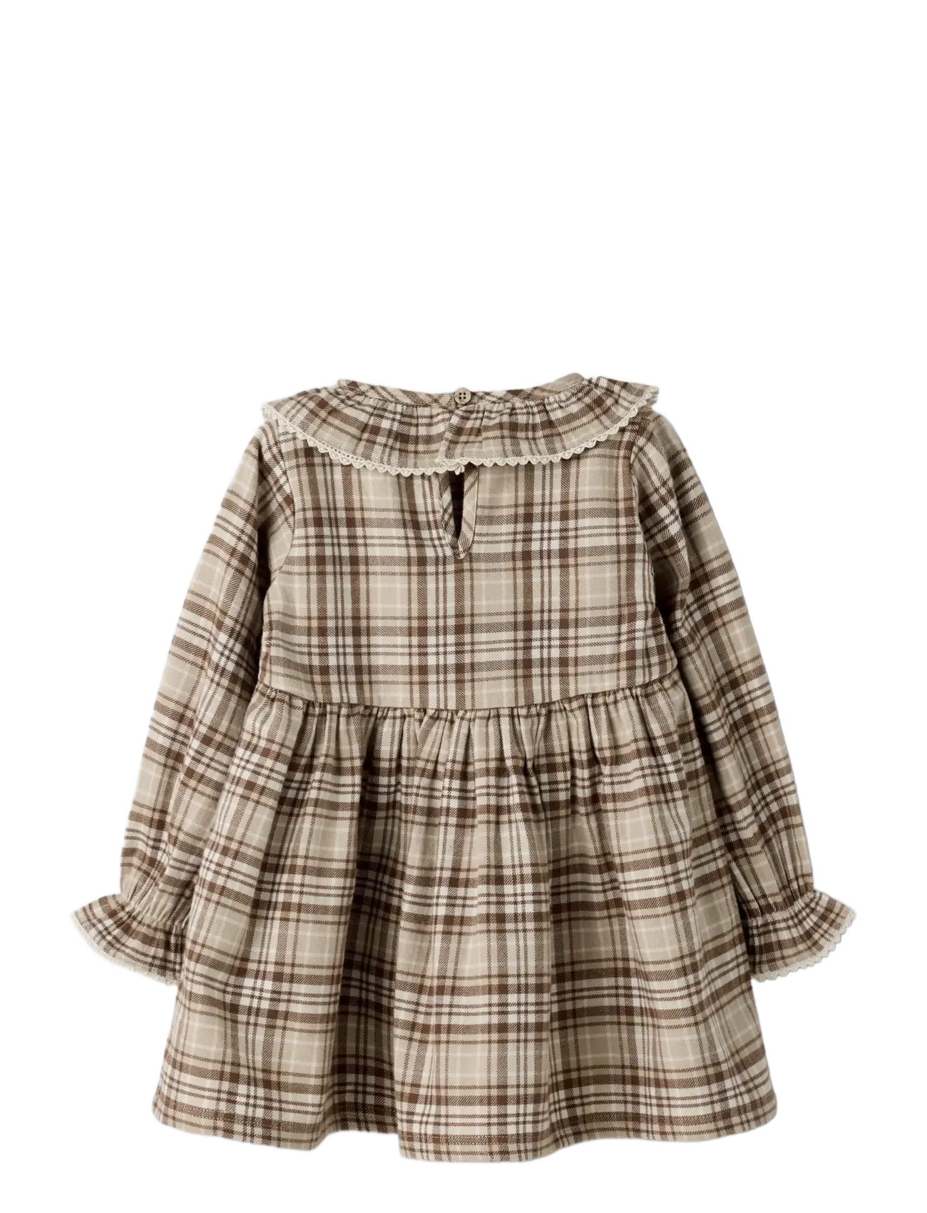 Lil'Atelier - NMFRENRIK LS LOOSE DRESS LIL - långärmade vardagsklänningar - white pepper - 1