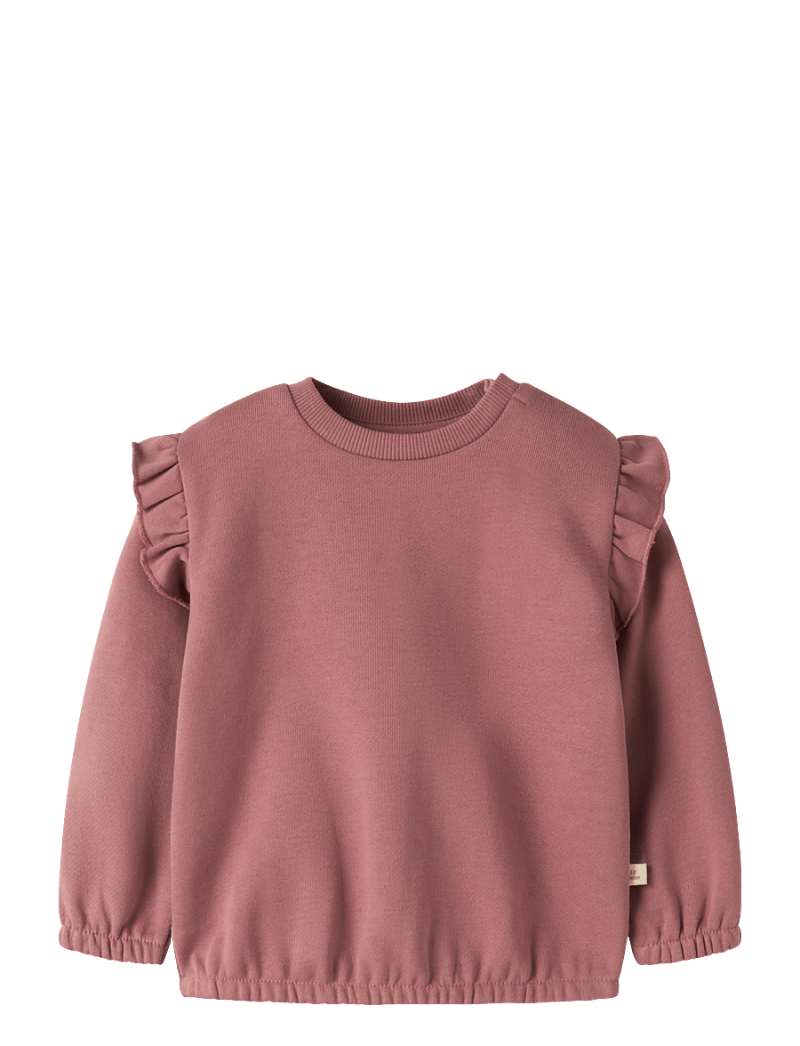 Lil'Atelier - NBFKILANO LS LOOSE SWEAT BRU LIL - sweatshirts - withered rose - 0