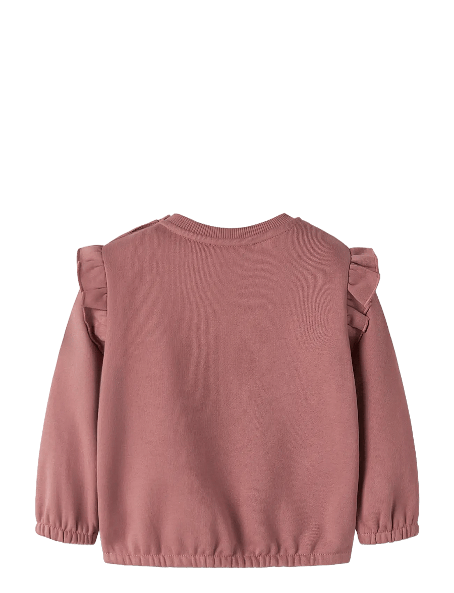 Lil'Atelier - NBFKILANO LS LOOSE SWEAT BRU LIL - sweatshirts - withered rose - 1