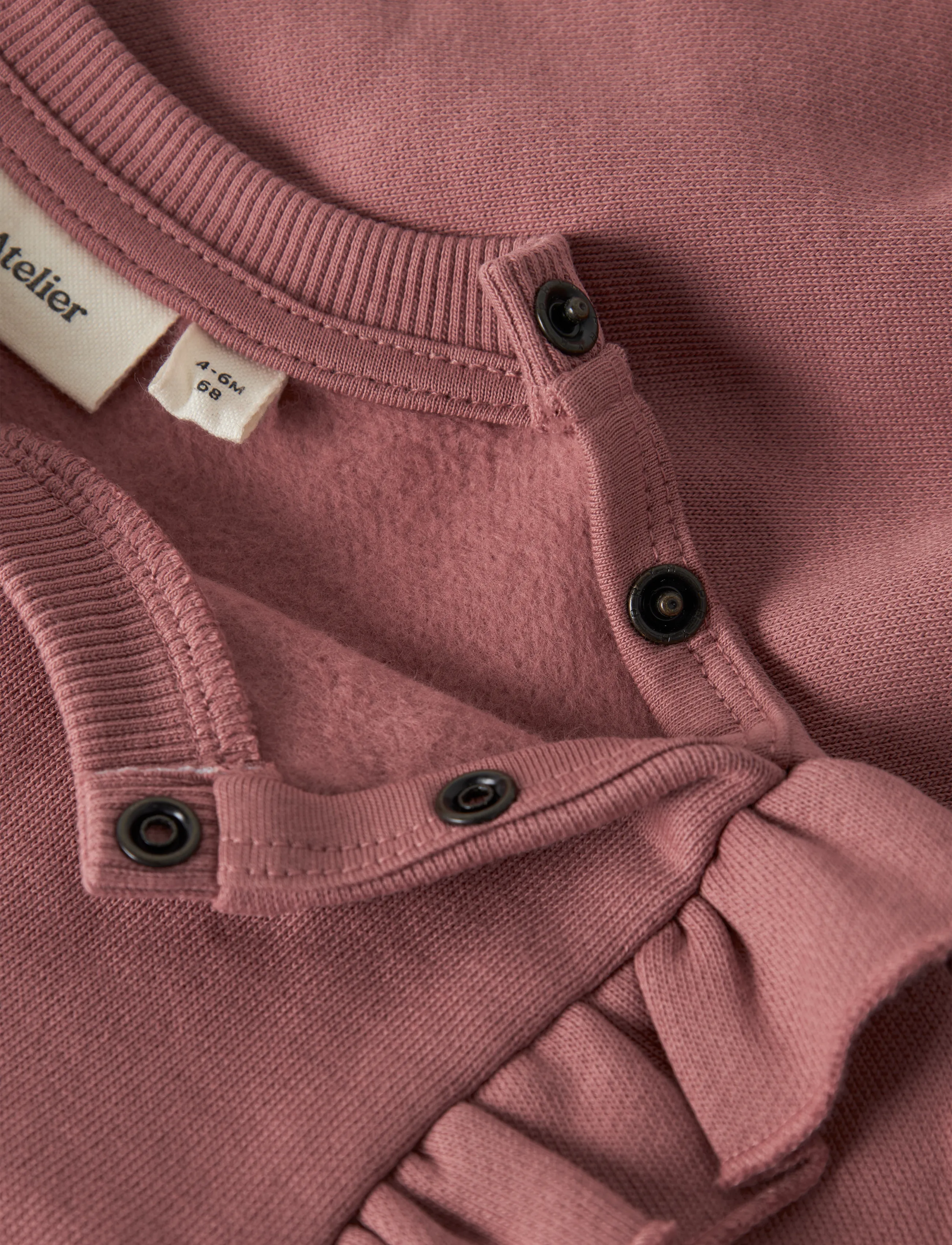 Lil'Atelier - NBFKILANO LS LOOSE SWEAT BRU LIL - sweatshirts - withered rose - 2