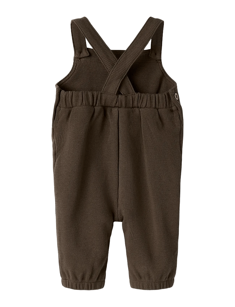 Lil'Atelier - NBMNAFFEL LOOSE SWEAT OVERALL LIL - jumpsuits - teak - 1