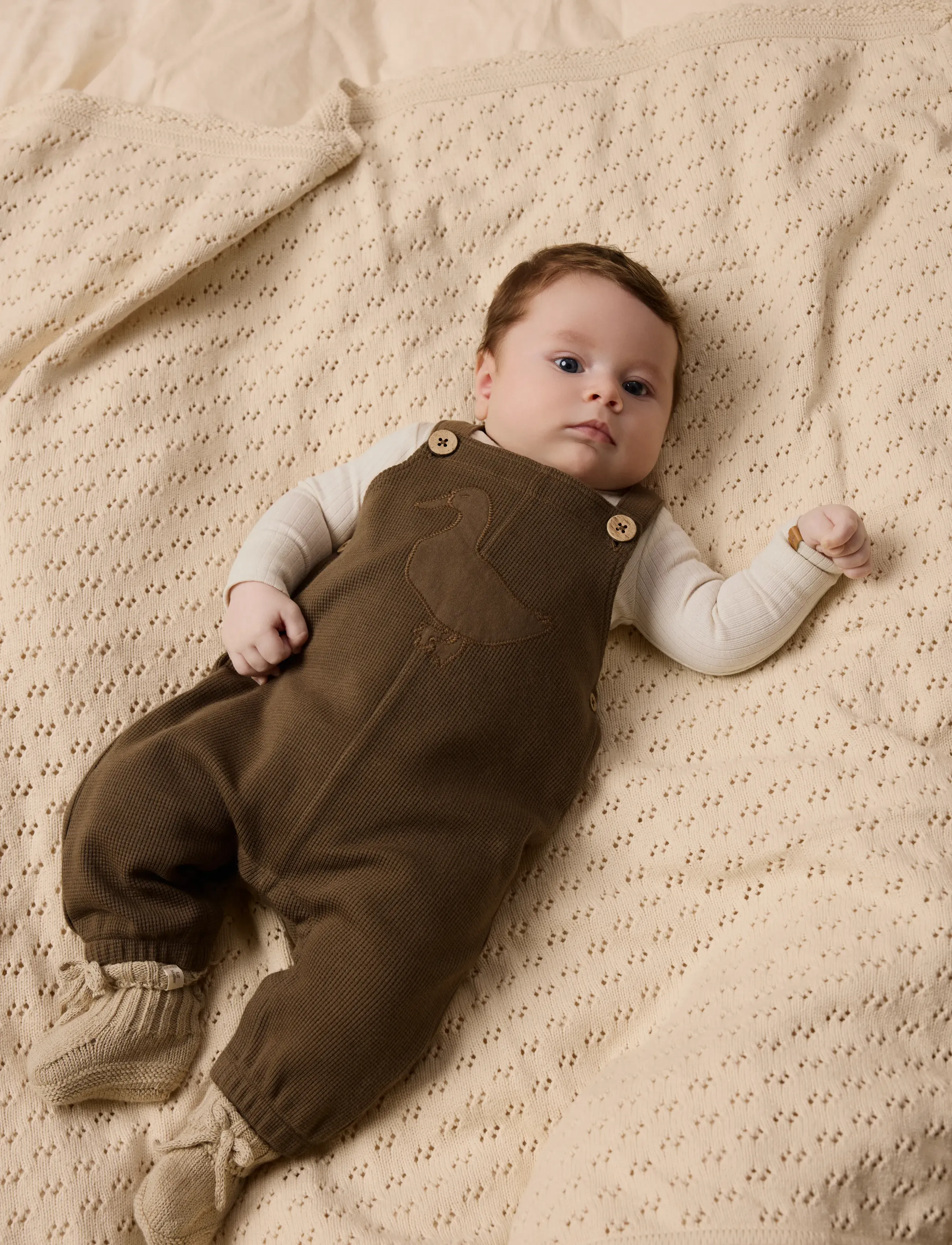 Lil'Atelier - NBMNAFFEL LOOSE SWEAT OVERALL LIL - jumpsuits - teak - 2