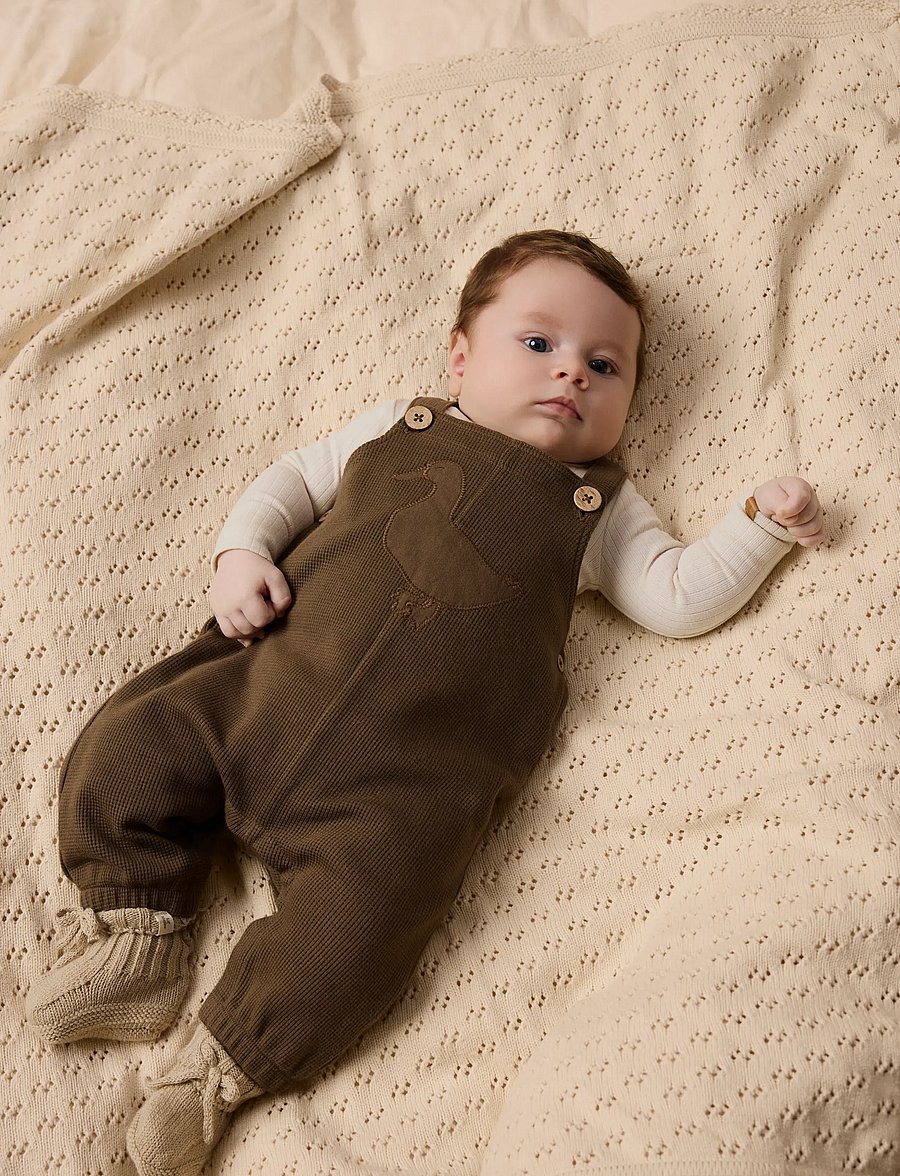Lil'Atelier - NBMNAFFEL LOOSE SWEAT OVERALL LIL - jumpsuits - teak - 2