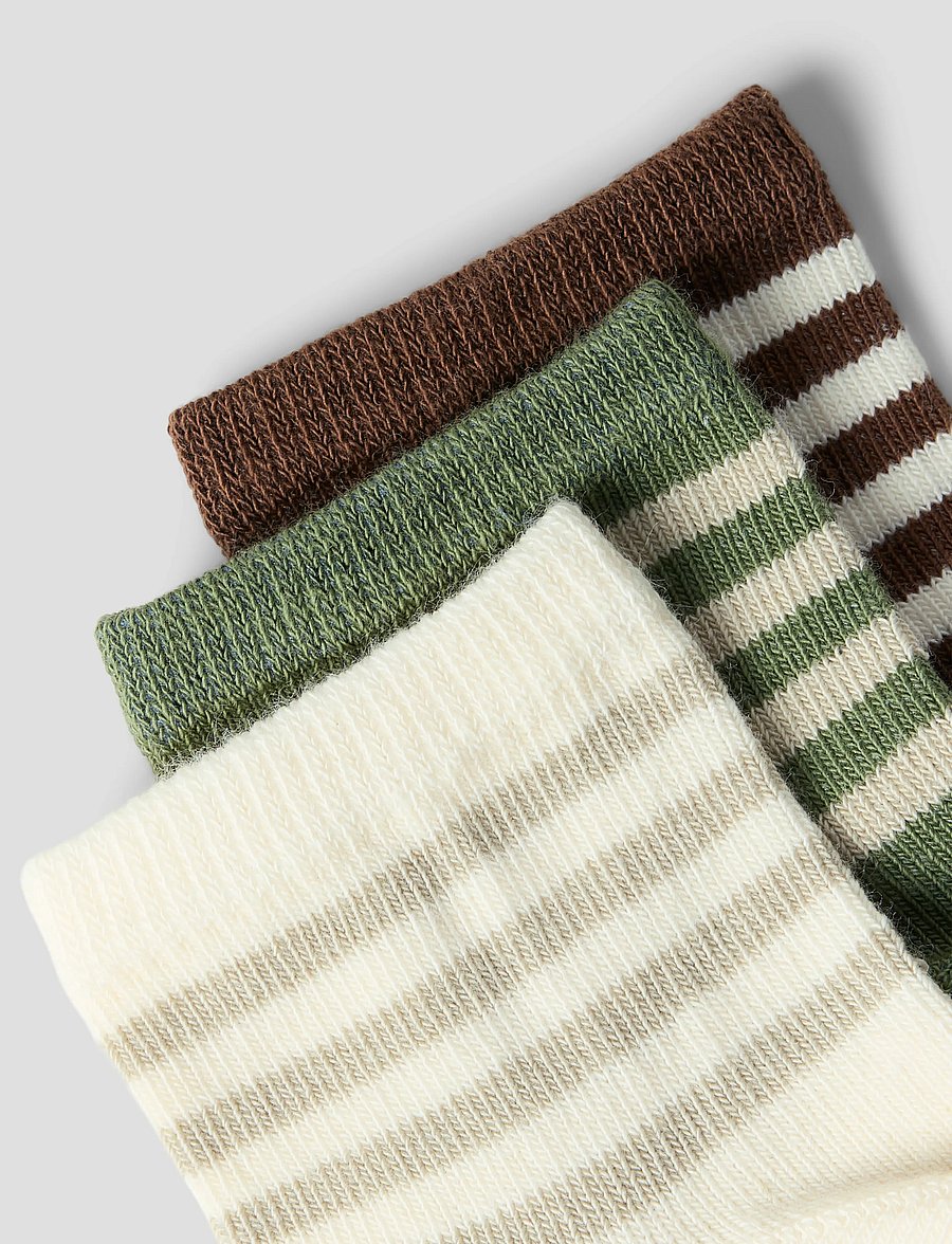 Lil'Atelier - NBMROSSA DIR 3 PACK SOCK LIL - baby-socken - turtledove - 3