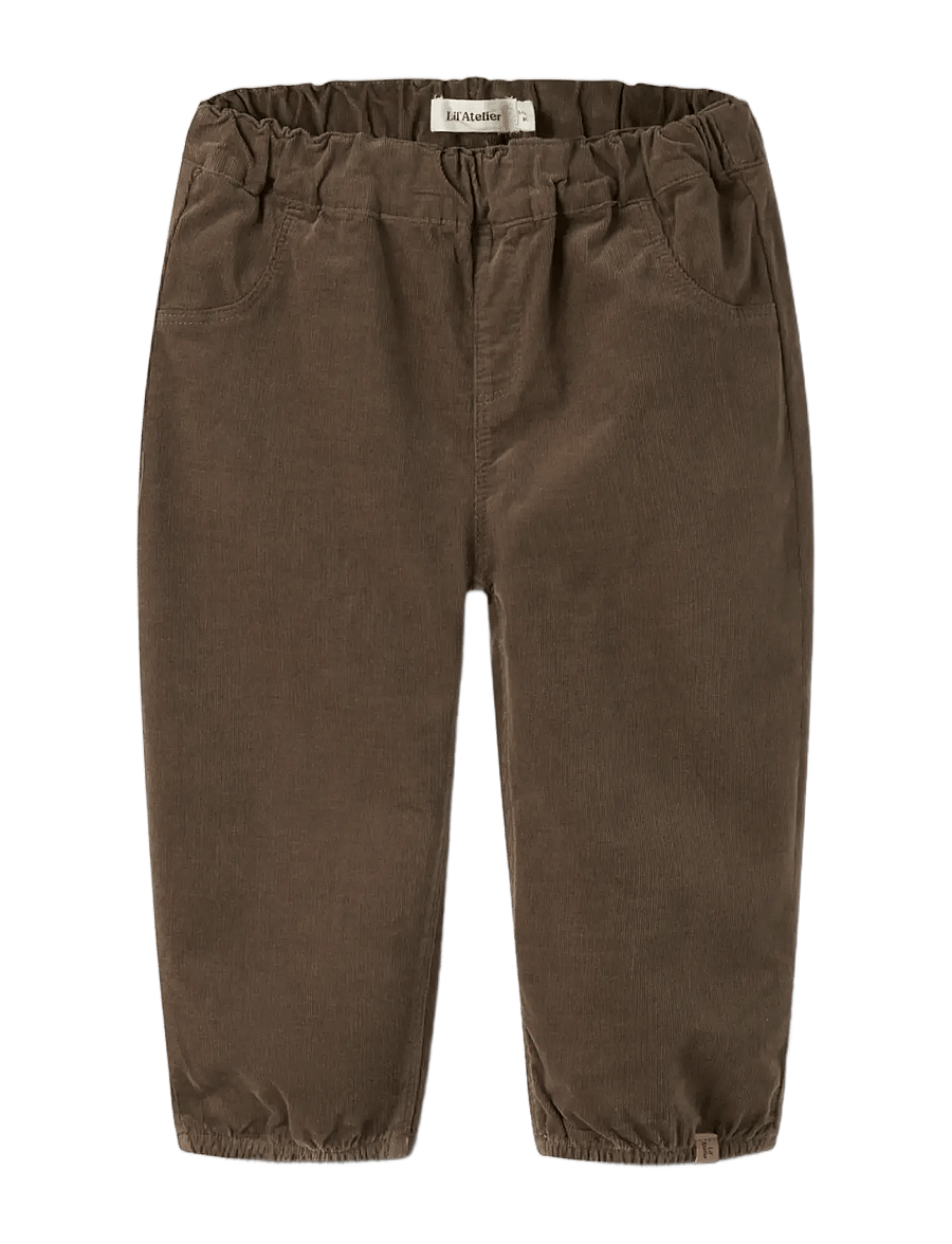 Lil'Atelier - NBMSOMBA LOOSE CORD PANT 7766-SO LIL - babybukser - teak - 0