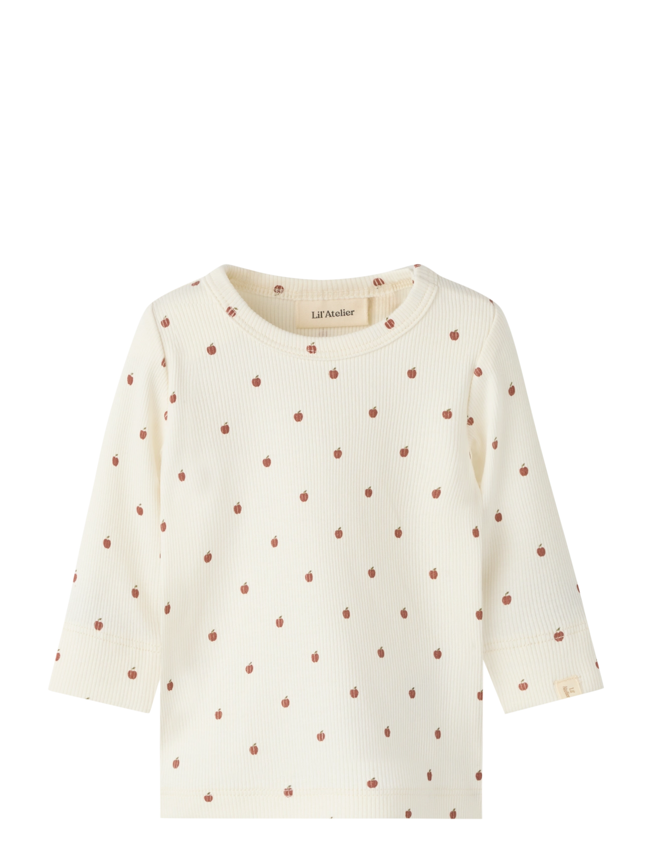Lil'Atelier NBNGAGO KIM LS SLIM TOP LIL - T-shirts - TURTLEDOVE / cream