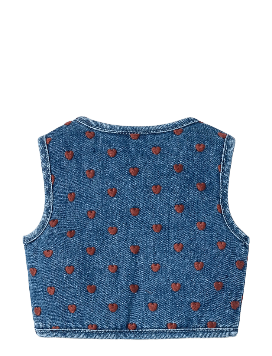 Lil'Atelier - NBFLIVA LOOSE DNM VEST 2001-SE LIL - dark blue denim - 1