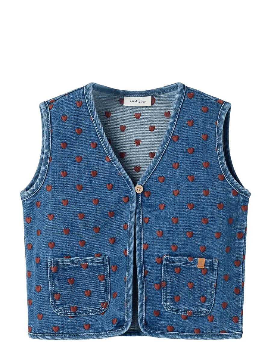 Lil'Atelier - NMFLIVA LOOSE DNM VEST 2001-SE LIL - dark blue denim - 0
