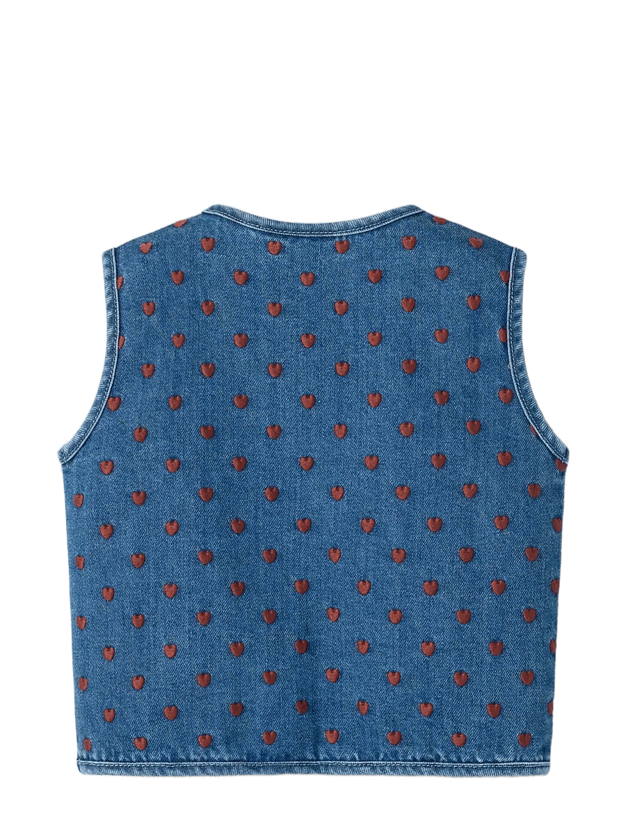 Lil'Atelier - NMFLIVA LOOSE DNM VEST 2001-SE LIL - dark blue denim - 1