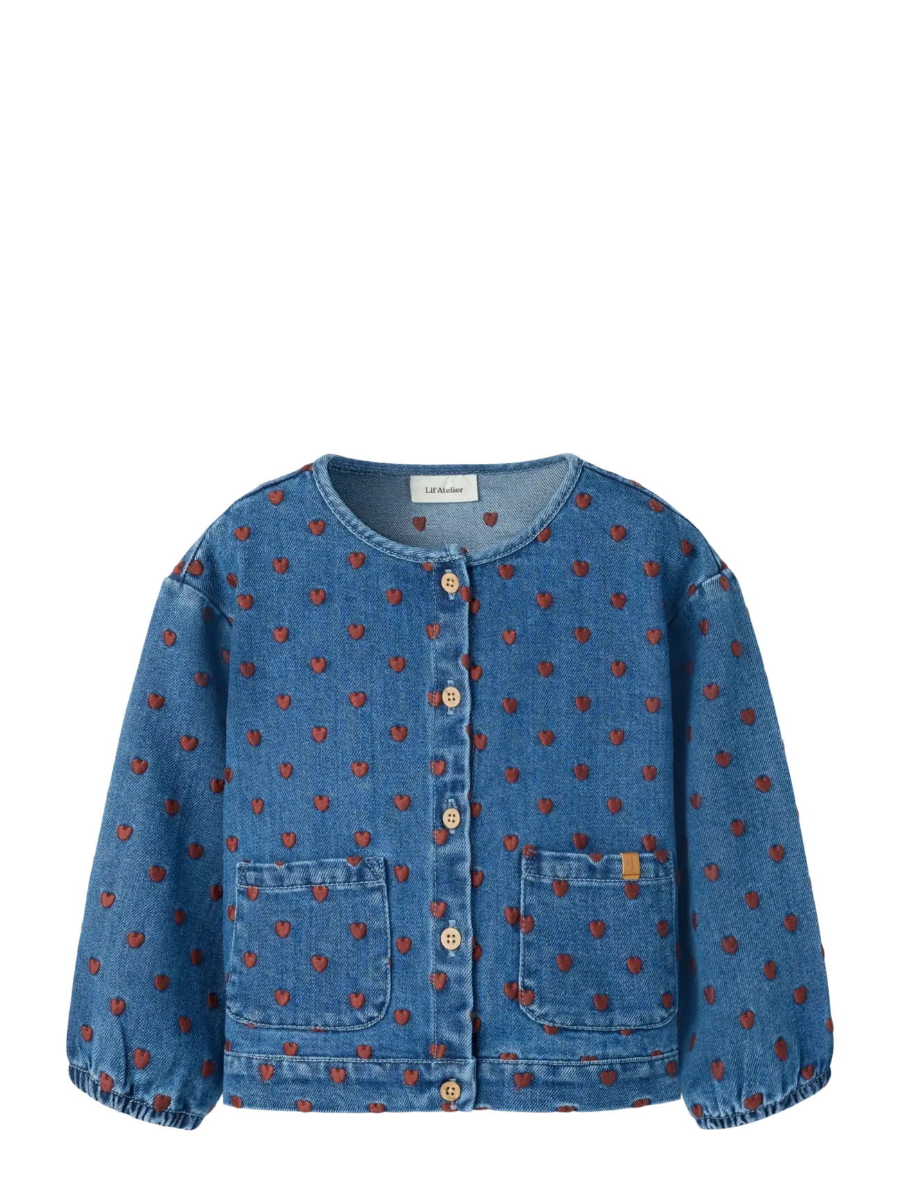 Lil'Atelier NMFLIVA LEA LS DNM JACKET 2001-SE LIL - Teksatagid - DARK BLUE DENIM / blue