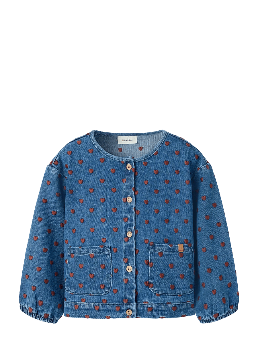 Lil'Atelier - NMFLIVA LEA LS DNM JACKET 2001-SE LIL - teksatagid - dark blue denim - 0