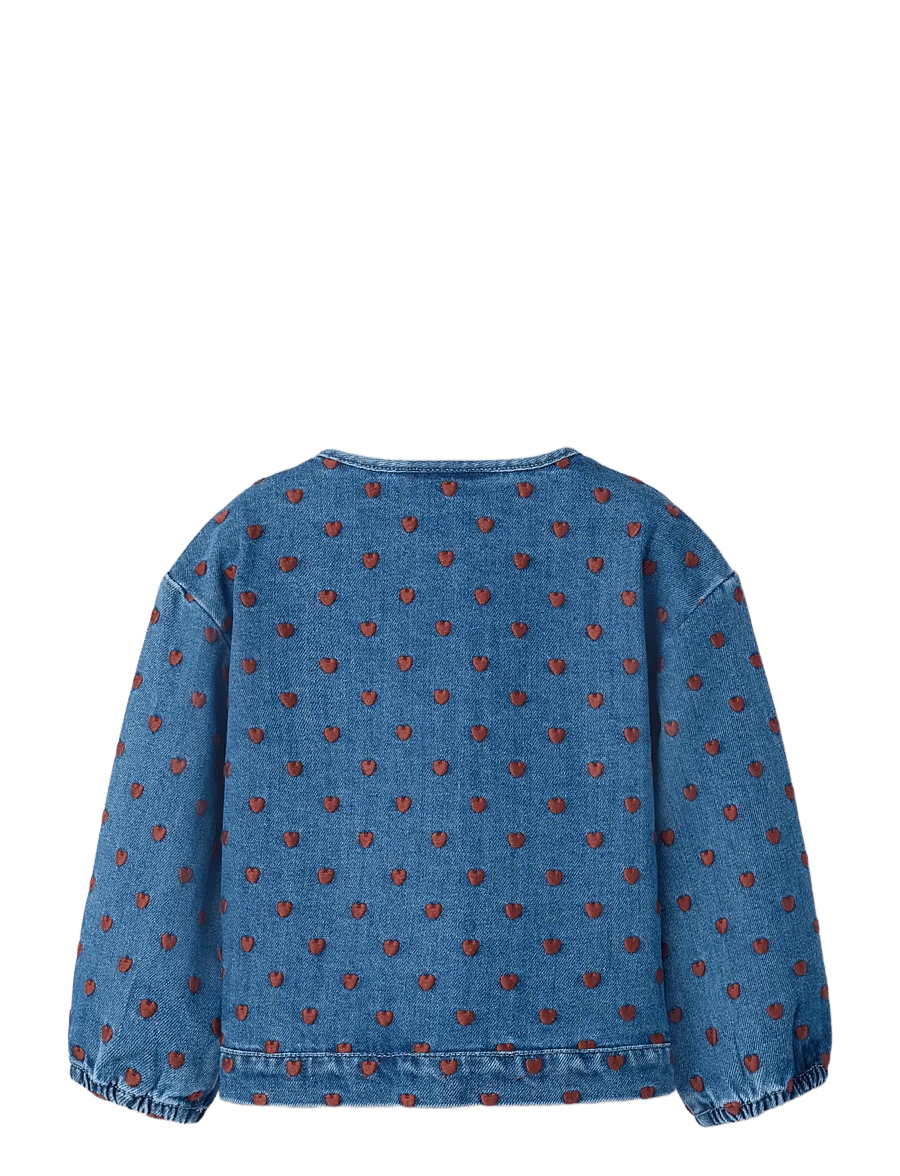 Lil'Atelier - NMFLIVA LEA LS DNM JACKET 2001-SE LIL - teksatagid - dark blue denim - 1