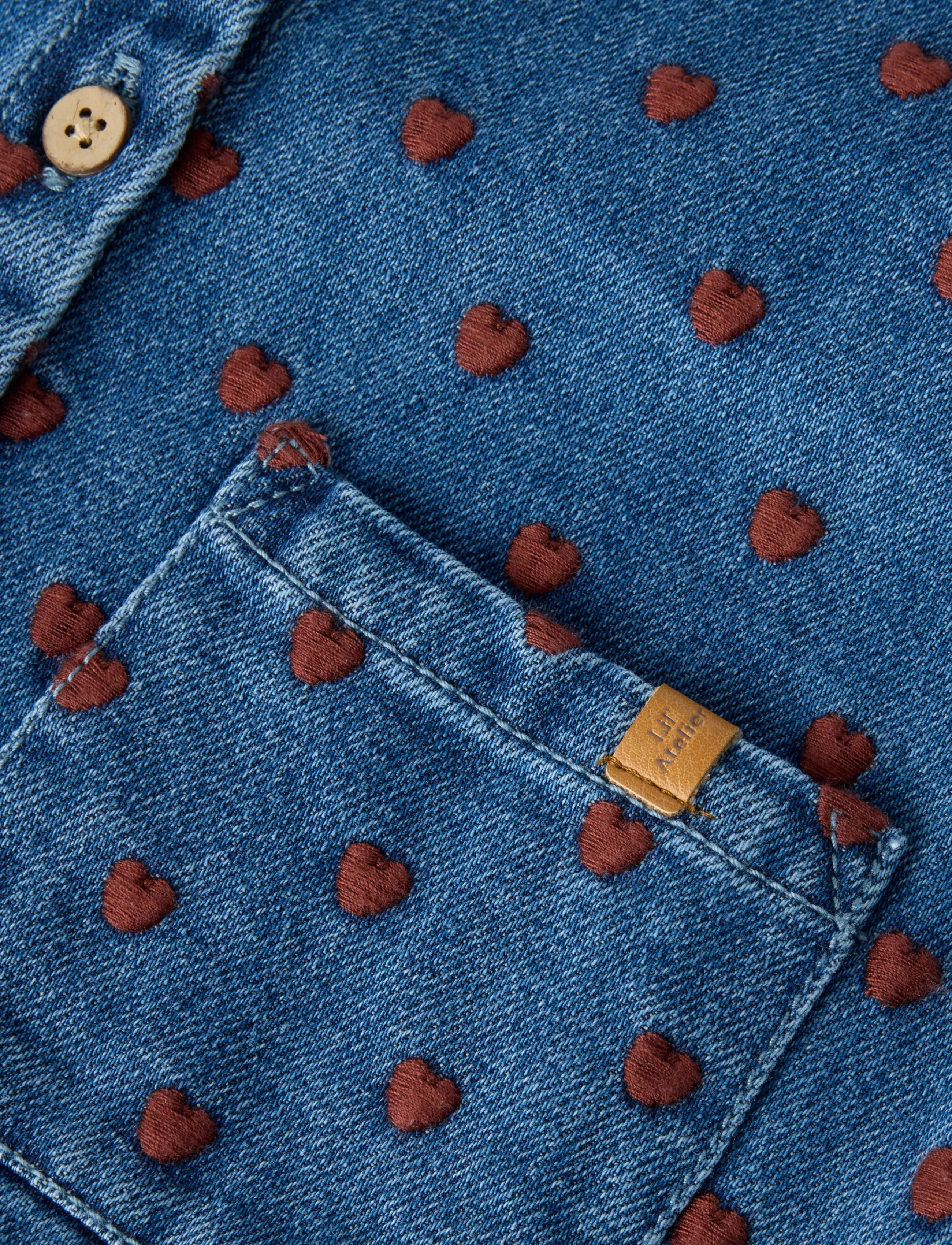 Lil'Atelier - NMFLIVA LEA LS DNM JACKET 2001-SE LIL - teksatagid - dark blue denim - 2