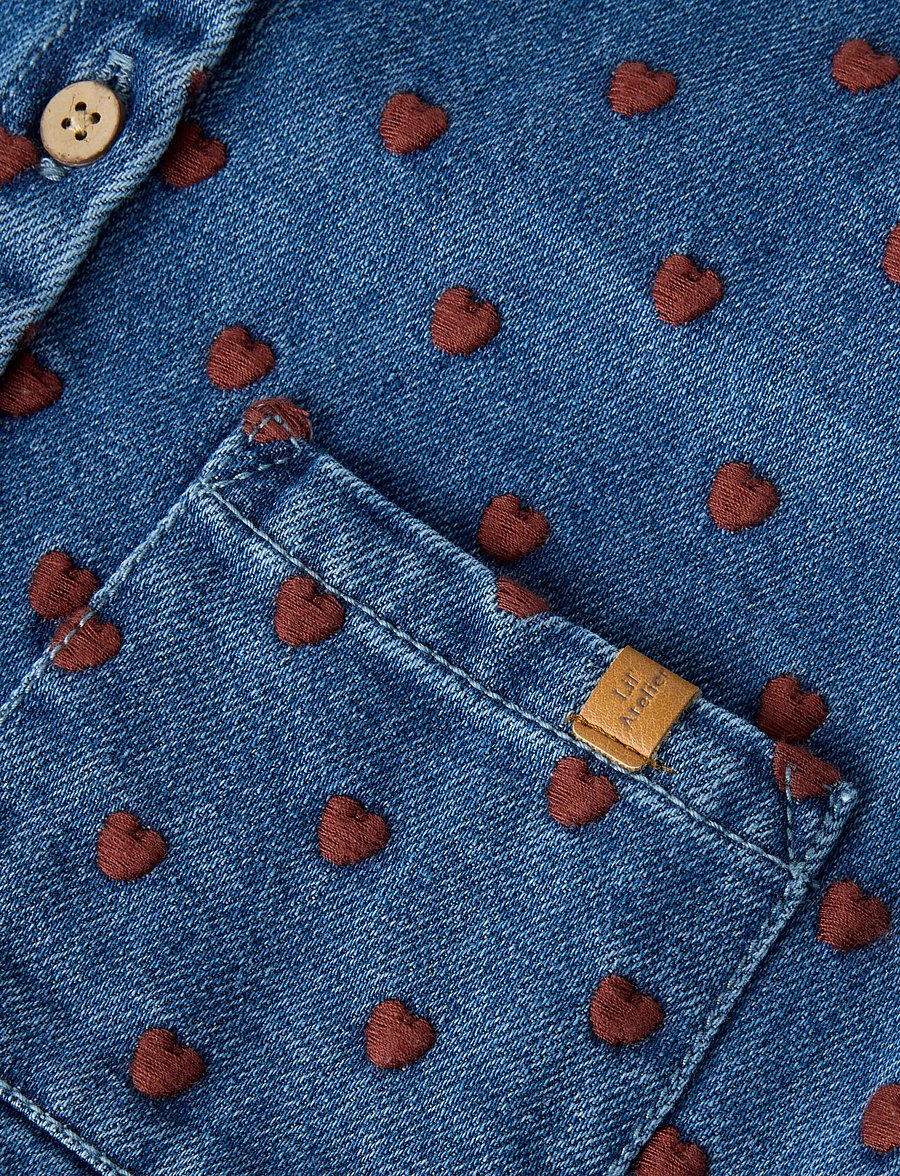 Lil'Atelier - NMFLIVA LEA LS DNM JACKET 2001-SE LIL - teksatagid - dark blue denim - 2