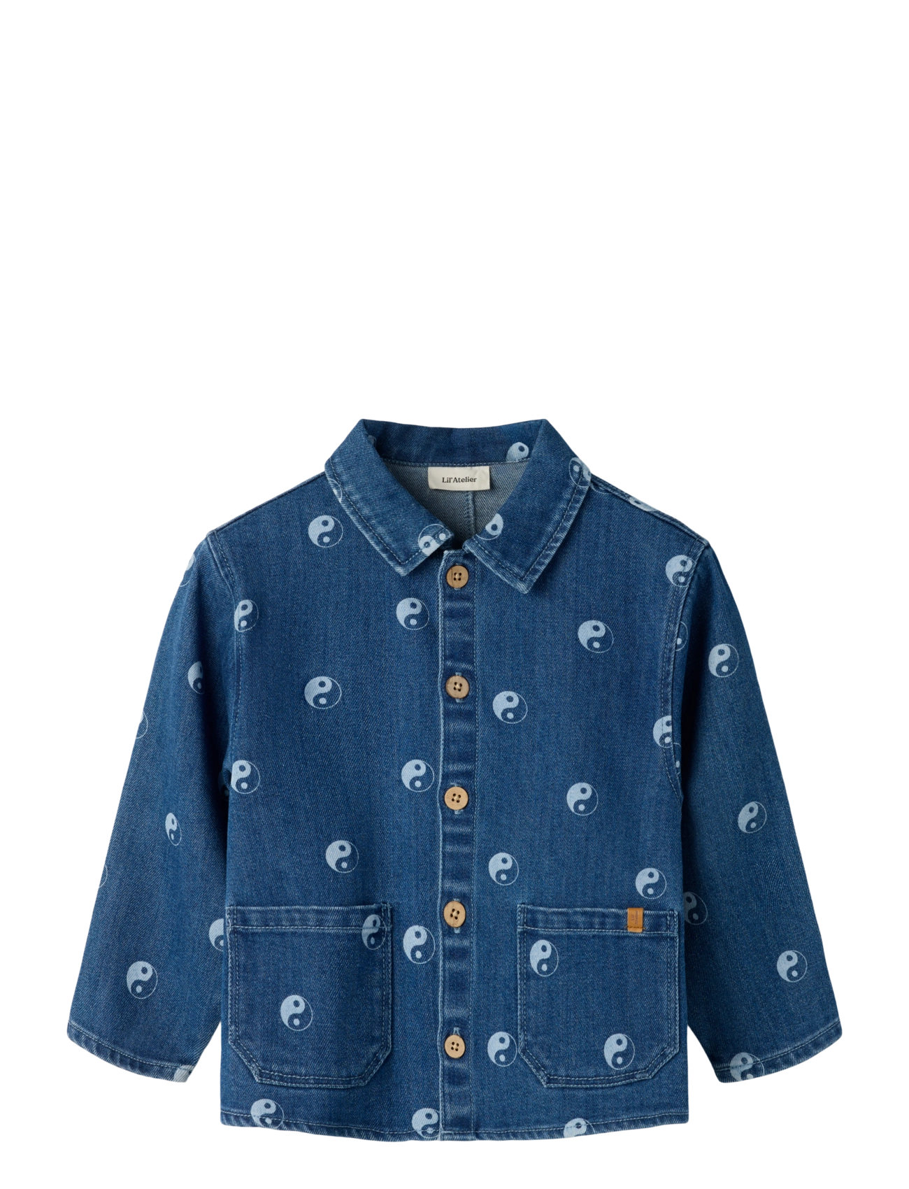 Lil'Atelier NMMLIVO LS LOOSE DNM SHIRT 2001-SE LIL - Langærmede skjorter - DARK BLUE DENIM / blue